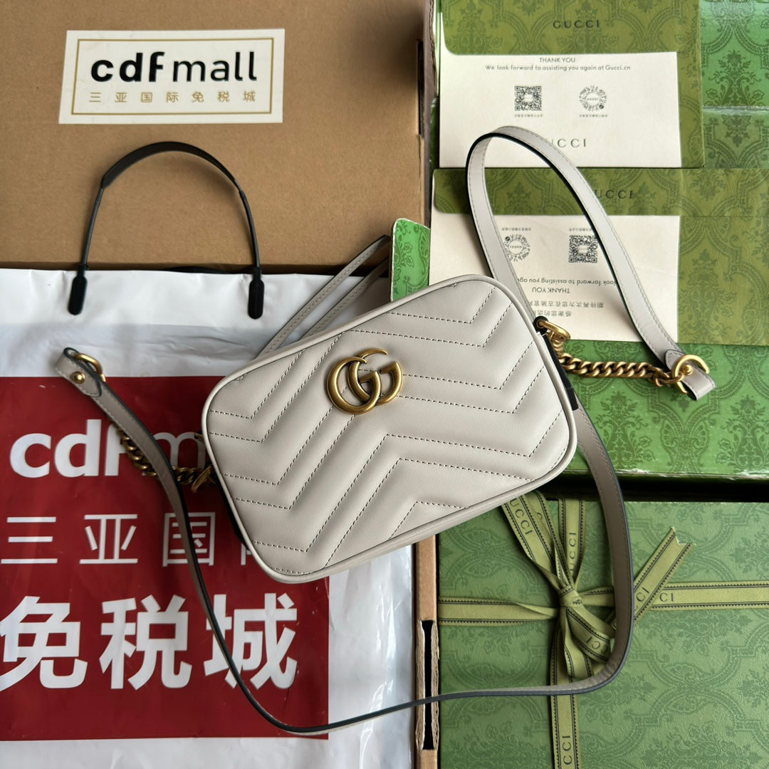 gg marmont mini 18cm zip top cream calfskin gold hardware mysite