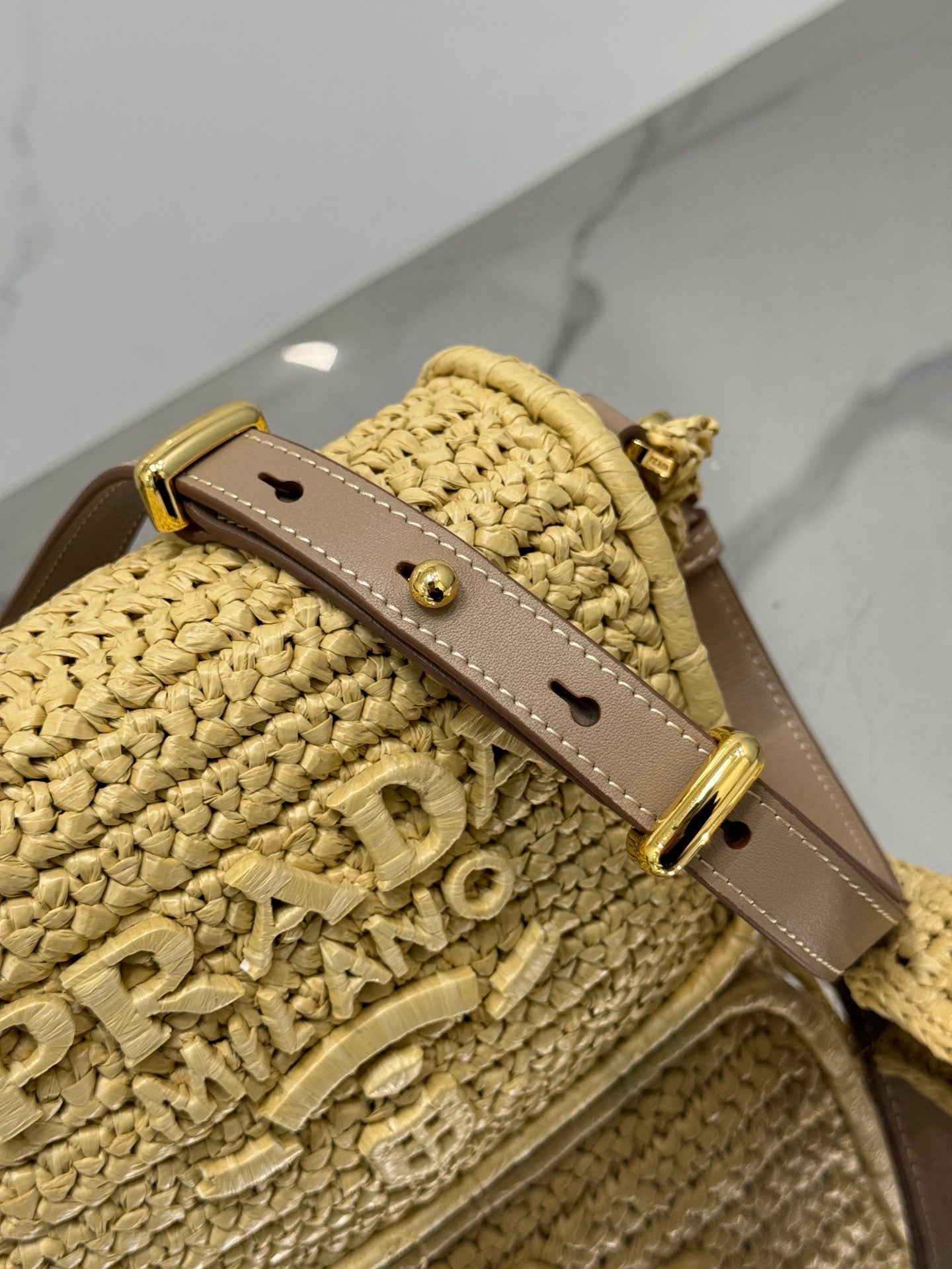 WOVEN SMALL FLAP BAG 16 IN BEIGE RAFFIA GOLD HARDWARE mysite