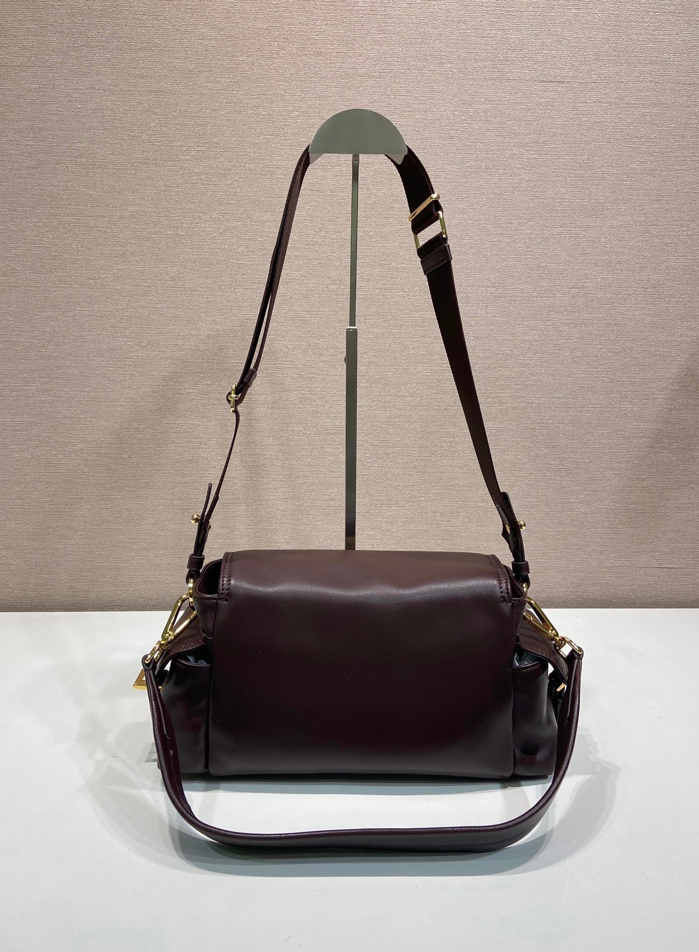 PRA Shoulder Bag Dark Brown Sheepskin 341138 mysite