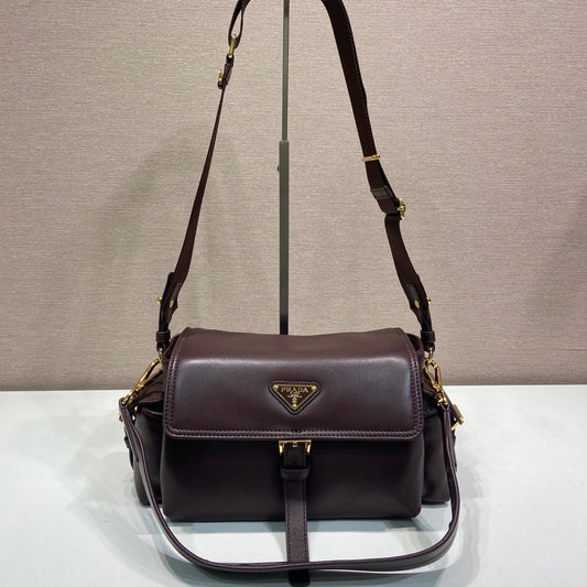 PRA Shoulder Bag Dark Brown Sheepskin 341138 mysite