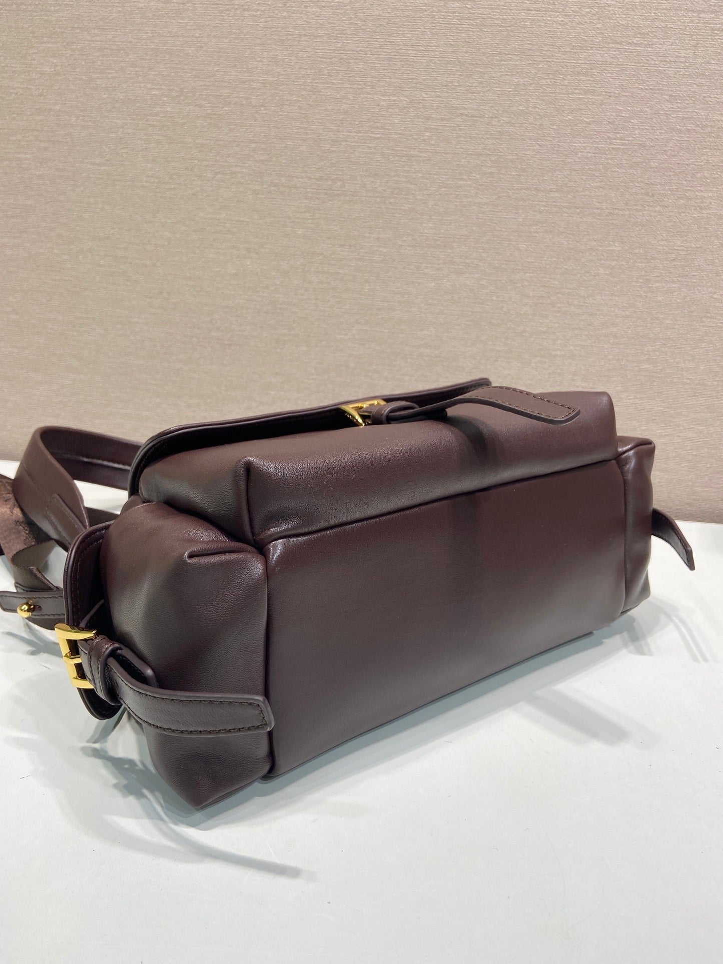 PRA Shoulder Bag Dark Brown Sheepskin 341138 mysite