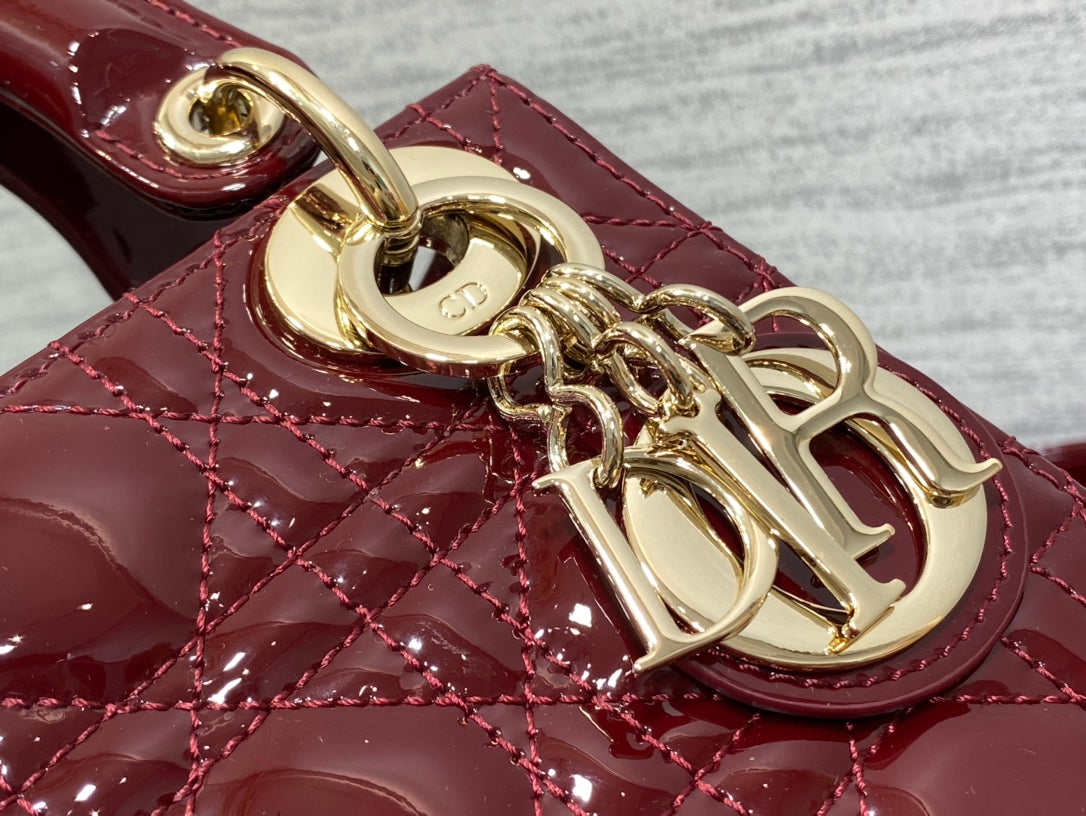 mini lady 17 wine patent calfskin mysite