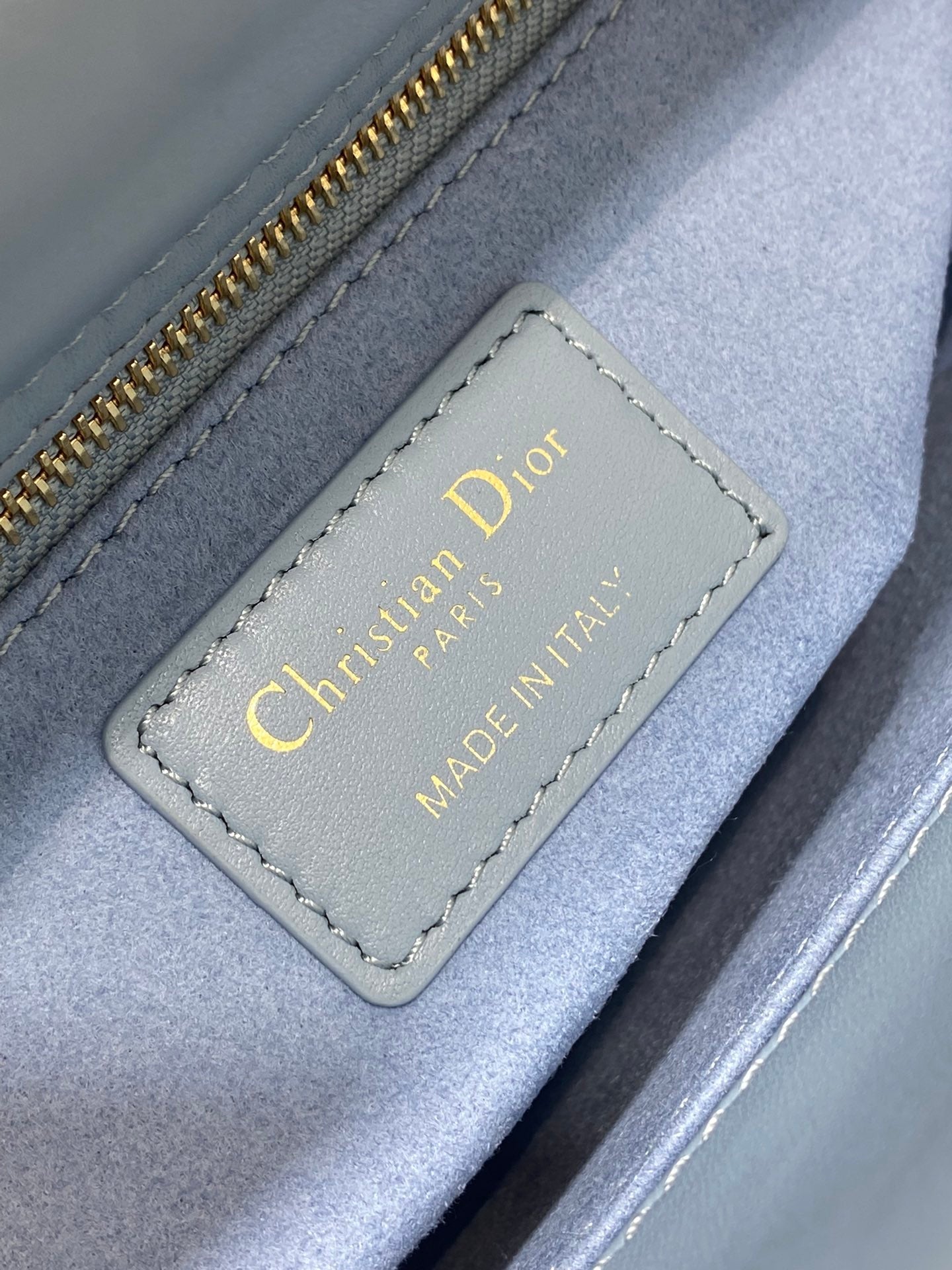 CD Lady Dior Bag Blue Grey Sheepskin 214235 mysite