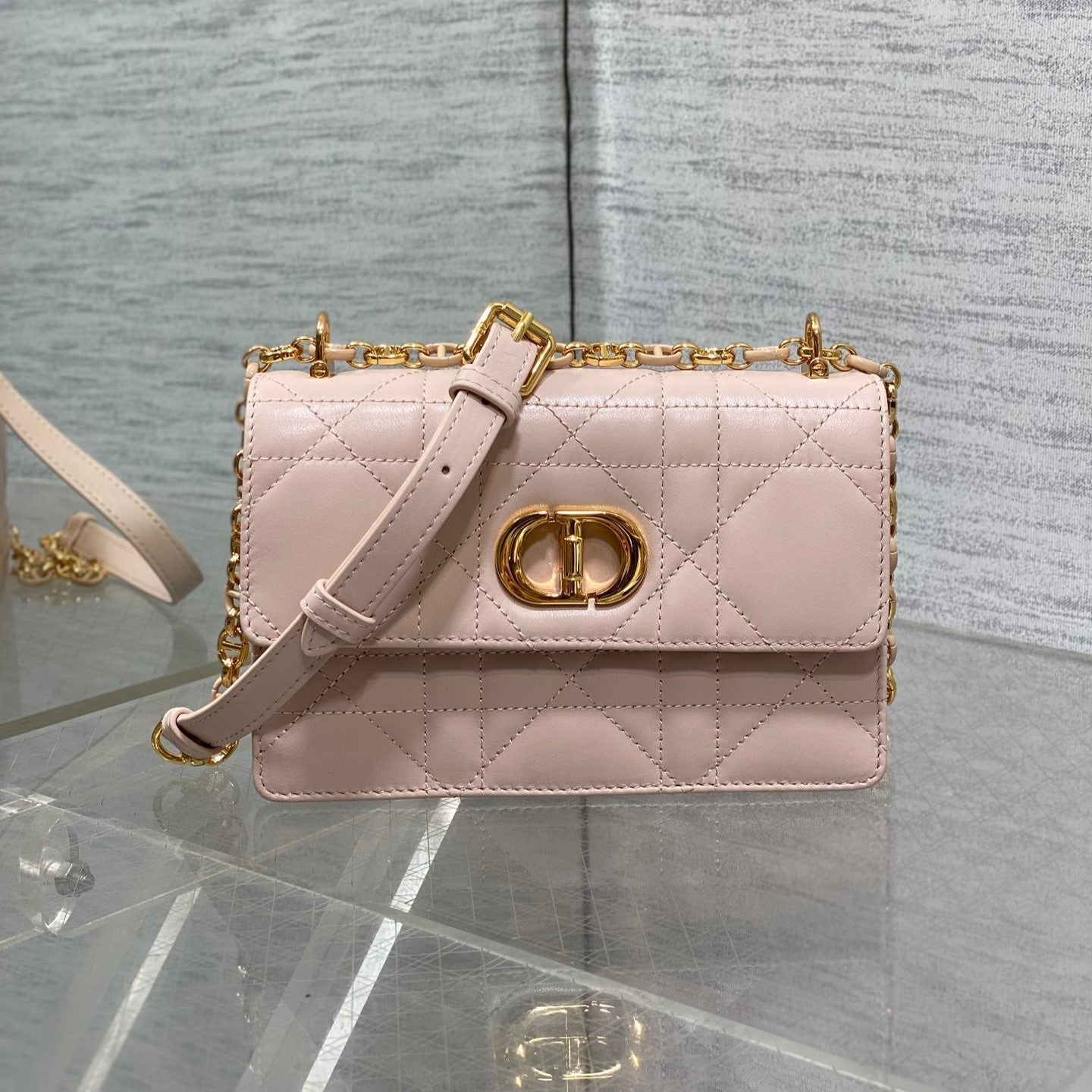 CD Miss Caro 17 Bag Pink Calfskin 226492 mysite