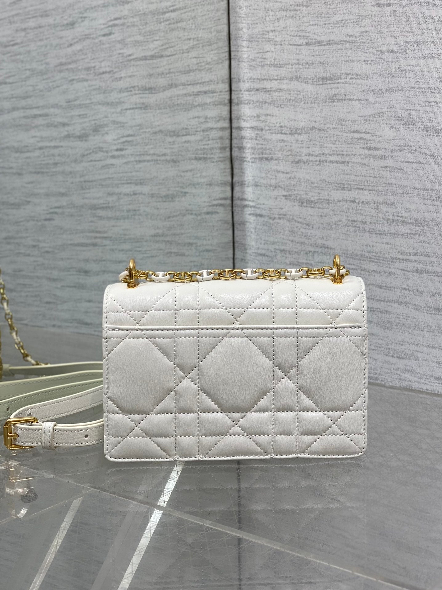 CD Miss Caro 17 Bag White Calfskin 226494 mysite