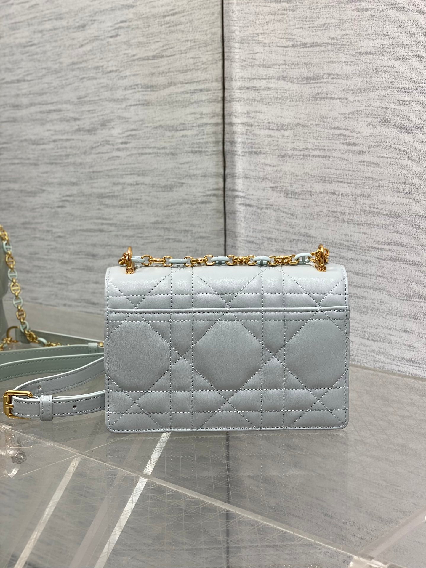 CD Miss Caro 17 Bag Light Blue Calfskin 226496 mysite