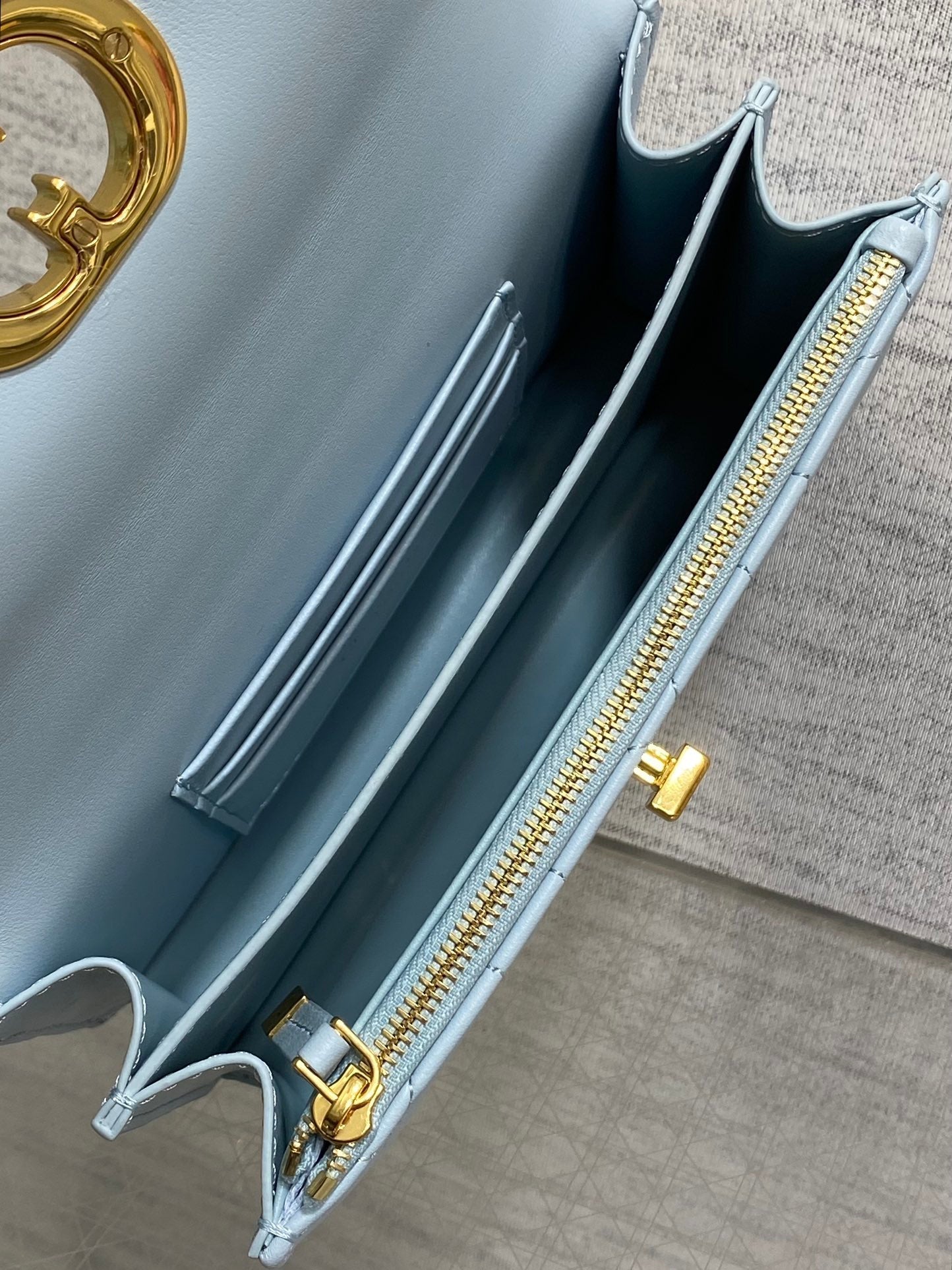 CD Miss Caro 17 Bag Blue Calfskin 229248 mysite