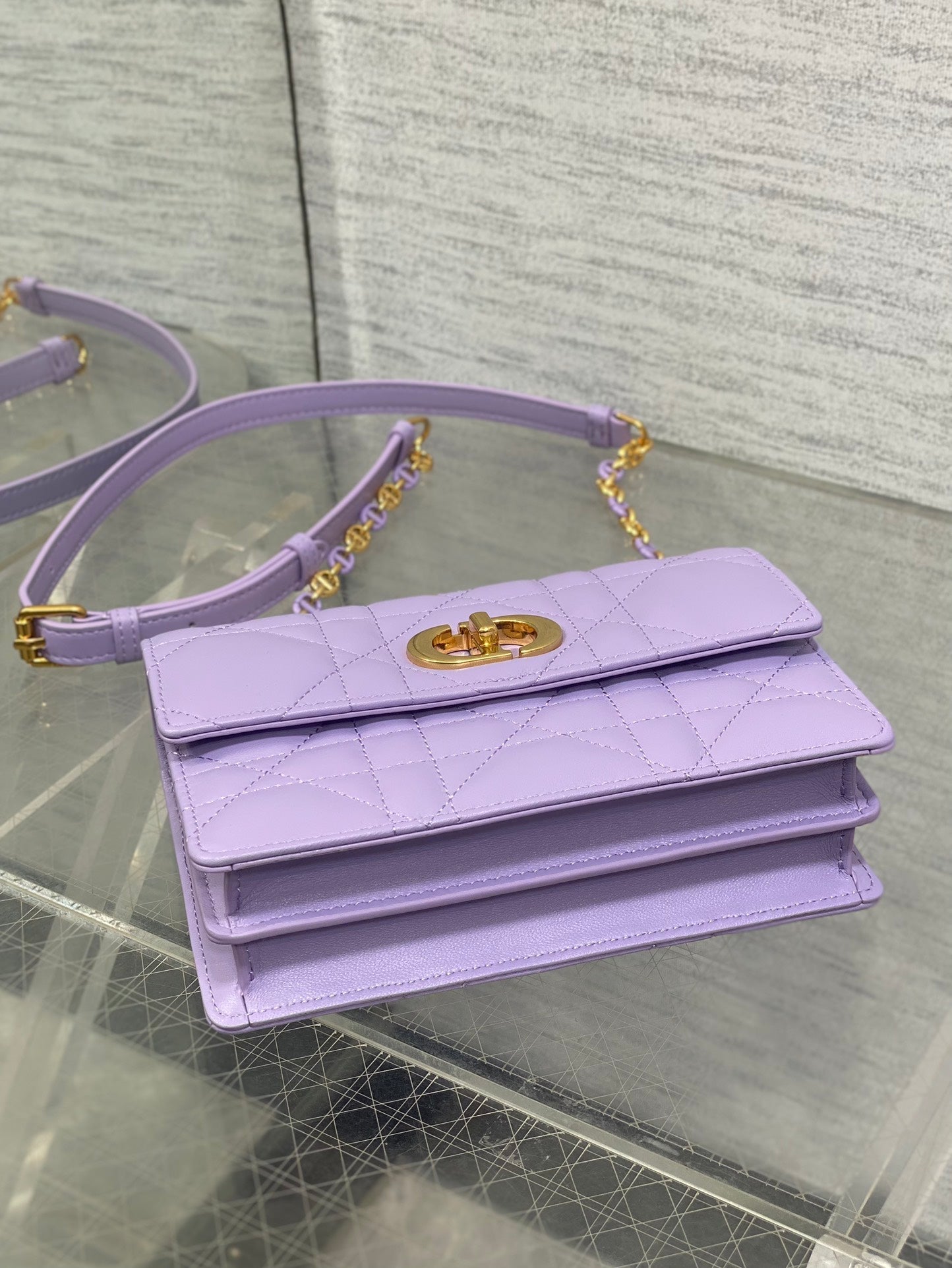 CD Miss Caro 17 Bag Purple Calfskin 229250 mysite