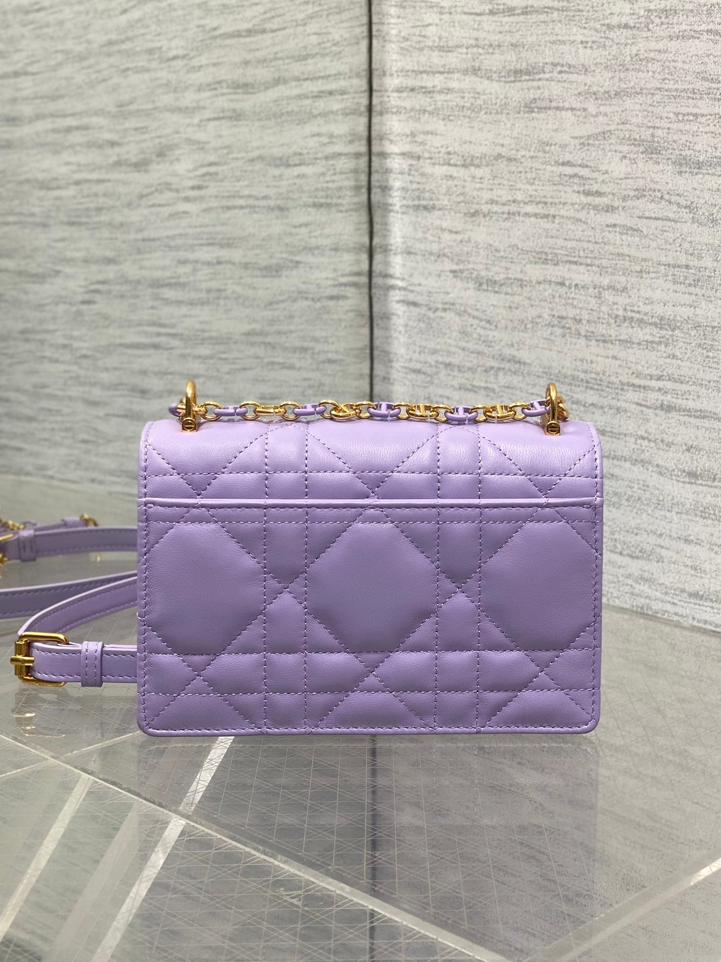 CD Miss Caro 17 Bag Purple Calfskin 229250 mysite