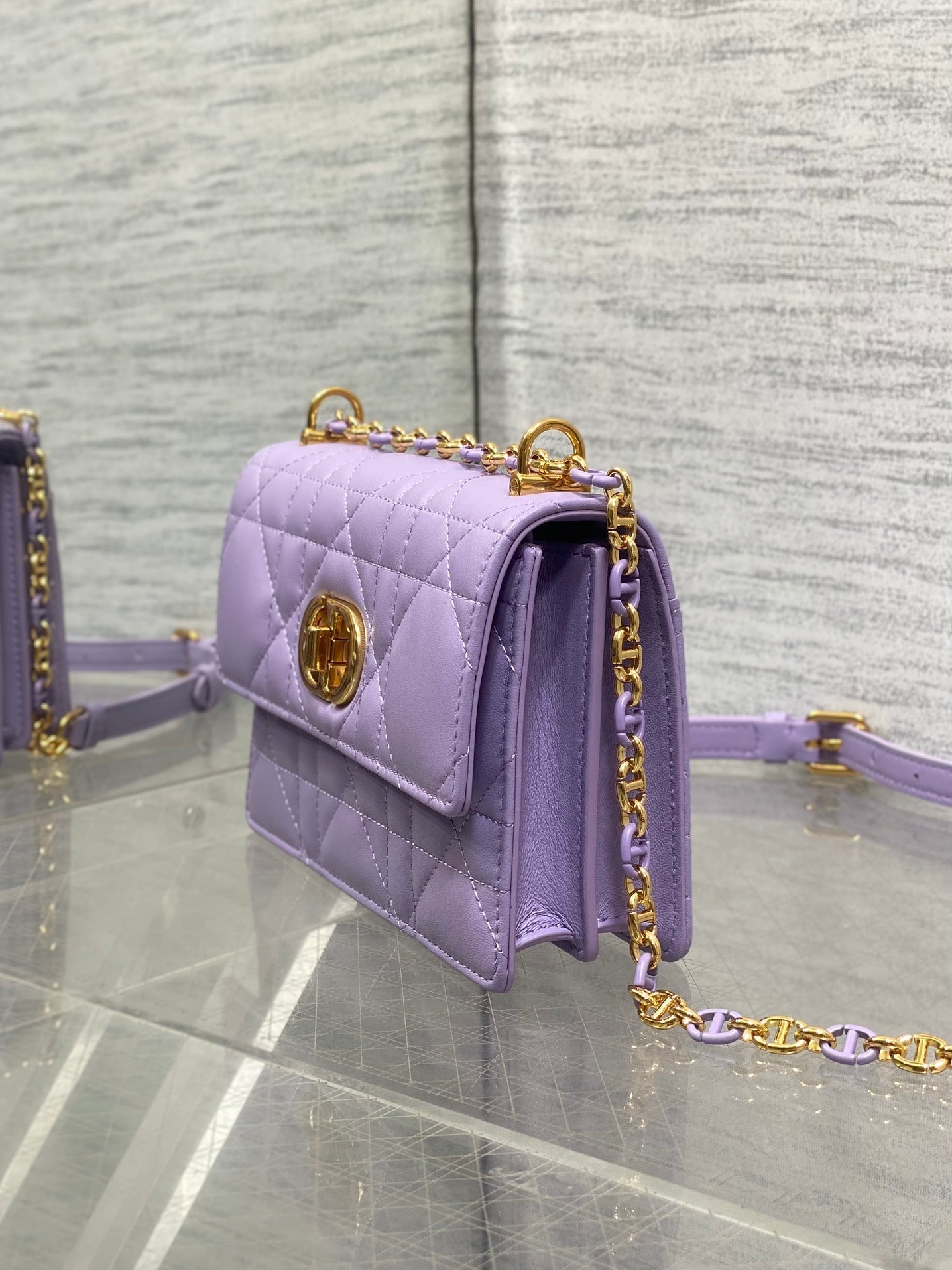 CD Miss Caro 17 Bag Purple Calfskin 229250 mysite