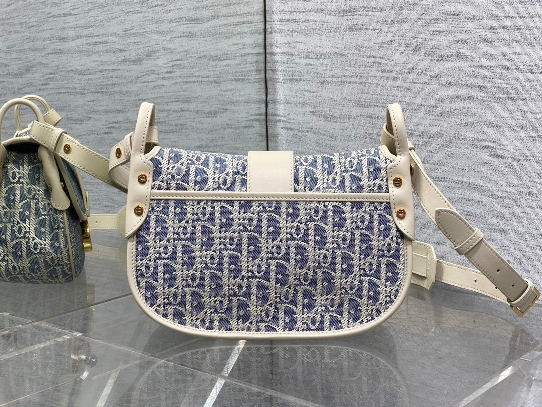 CD Montaigne classic monogram 25 blue white canvas jacquard mysite