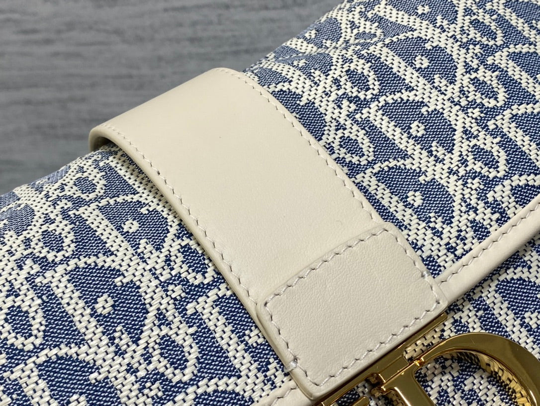 CD Montaigne classic monogram 25 blue white canvas jacquard mysite