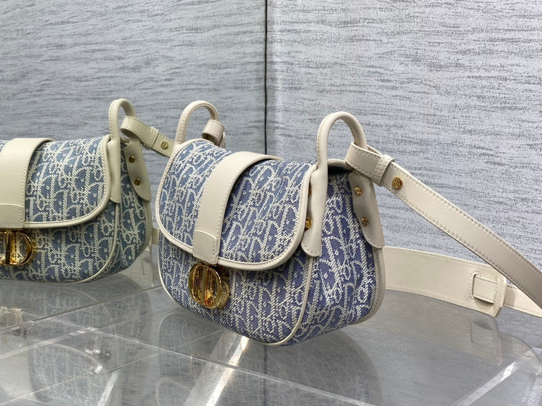 CD Montaigne classic monogram 25 blue white canvas jacquard mysite