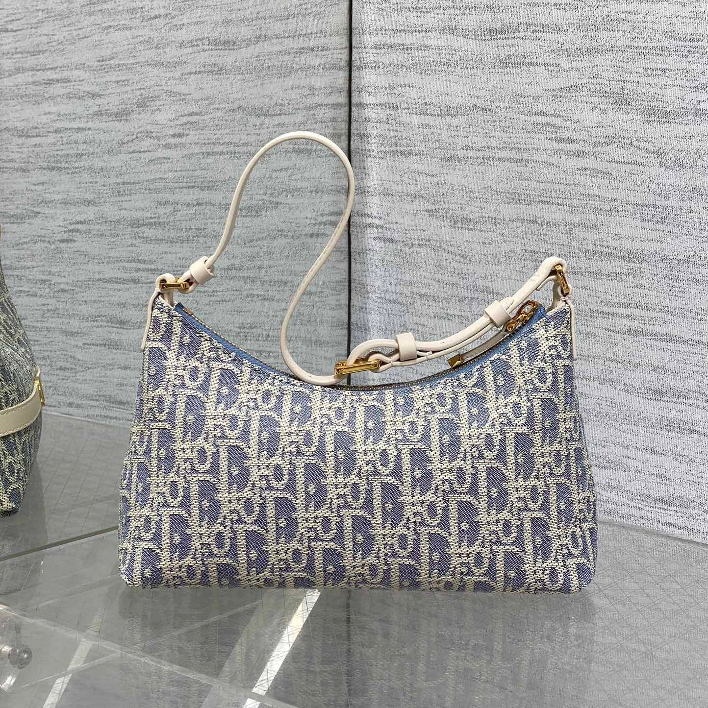 CD Miss Caro 24 blue raffia-effect fabric mysite