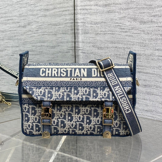 CD Small Diorcamp Bag 23 Blue White Denim mysite