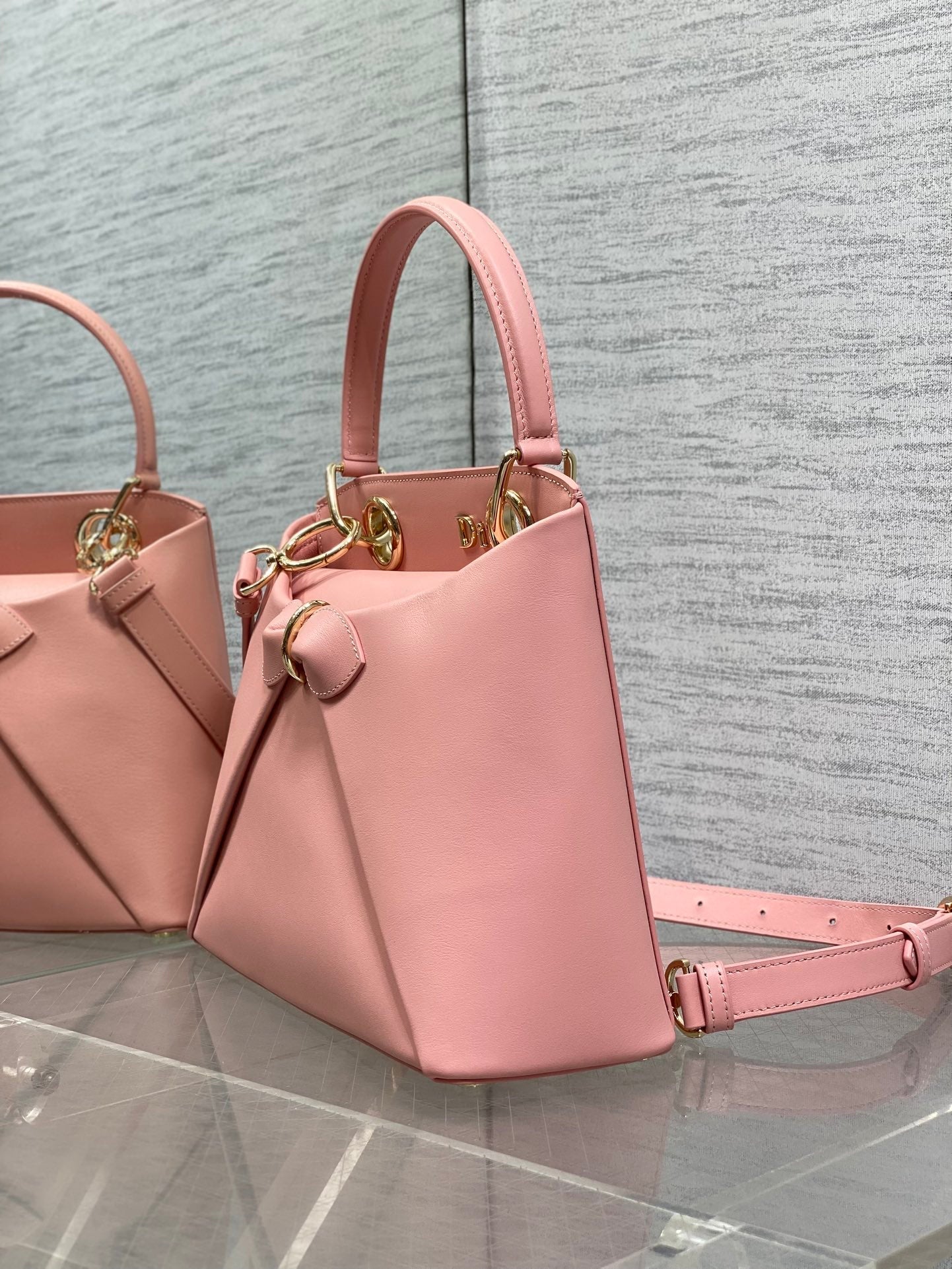 CD 26SS Bow-Adorned Bag Blush Pink Calfskin 272507 mysite