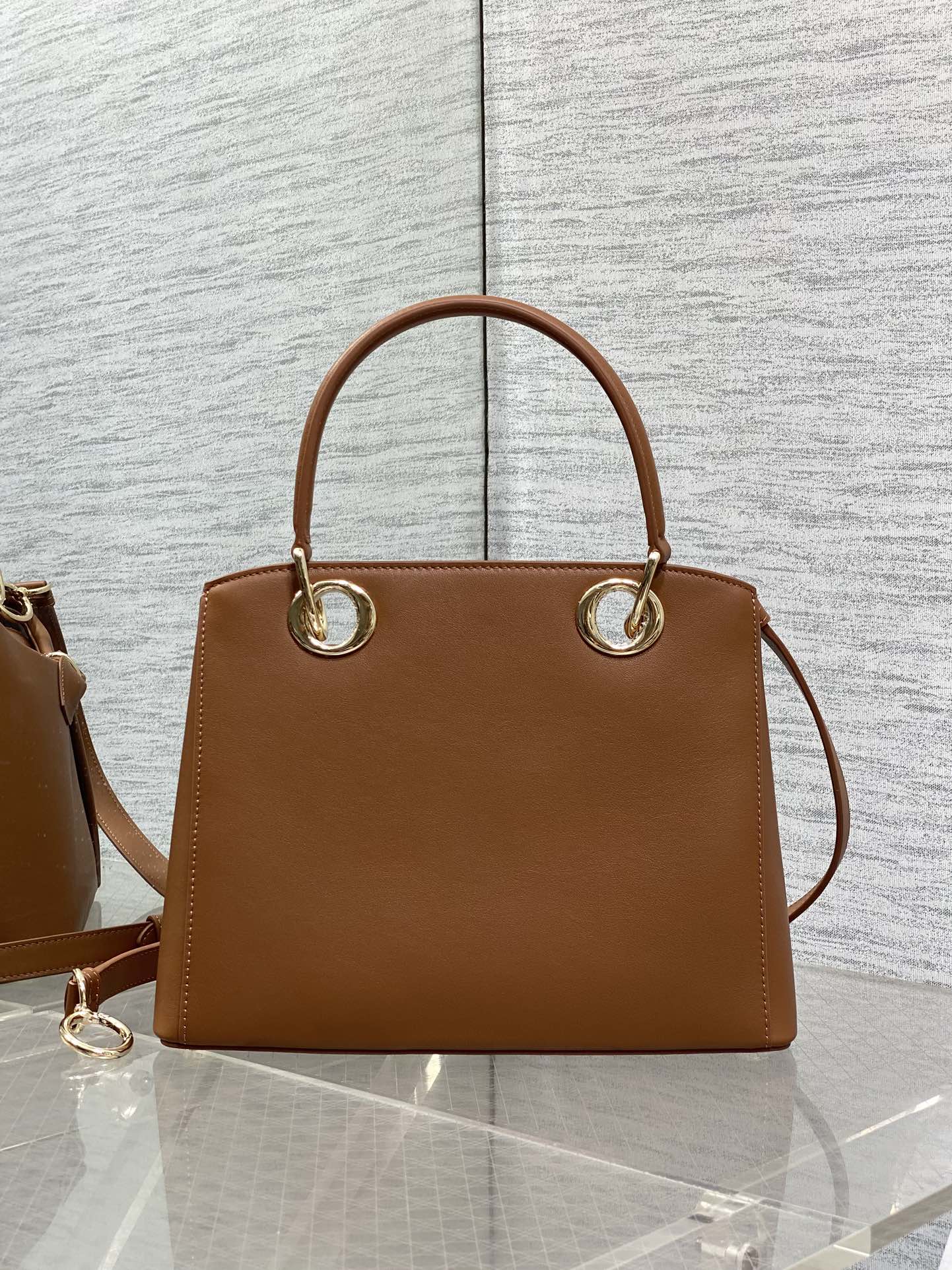 CD 26SS Bow-Adorned Bag Brown Calfskin 272511 mysite