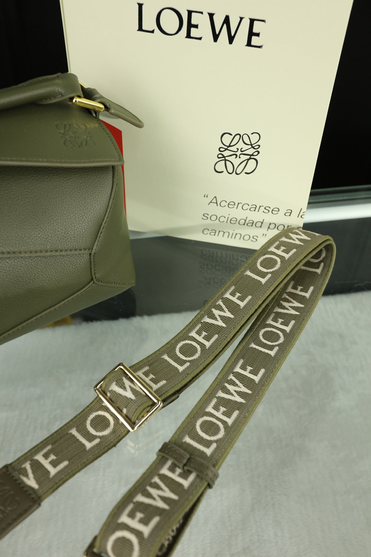 LOE MINI PUZZLE 23 BAG IN DARK OLIVE GREEN CALFSKIN mysite
