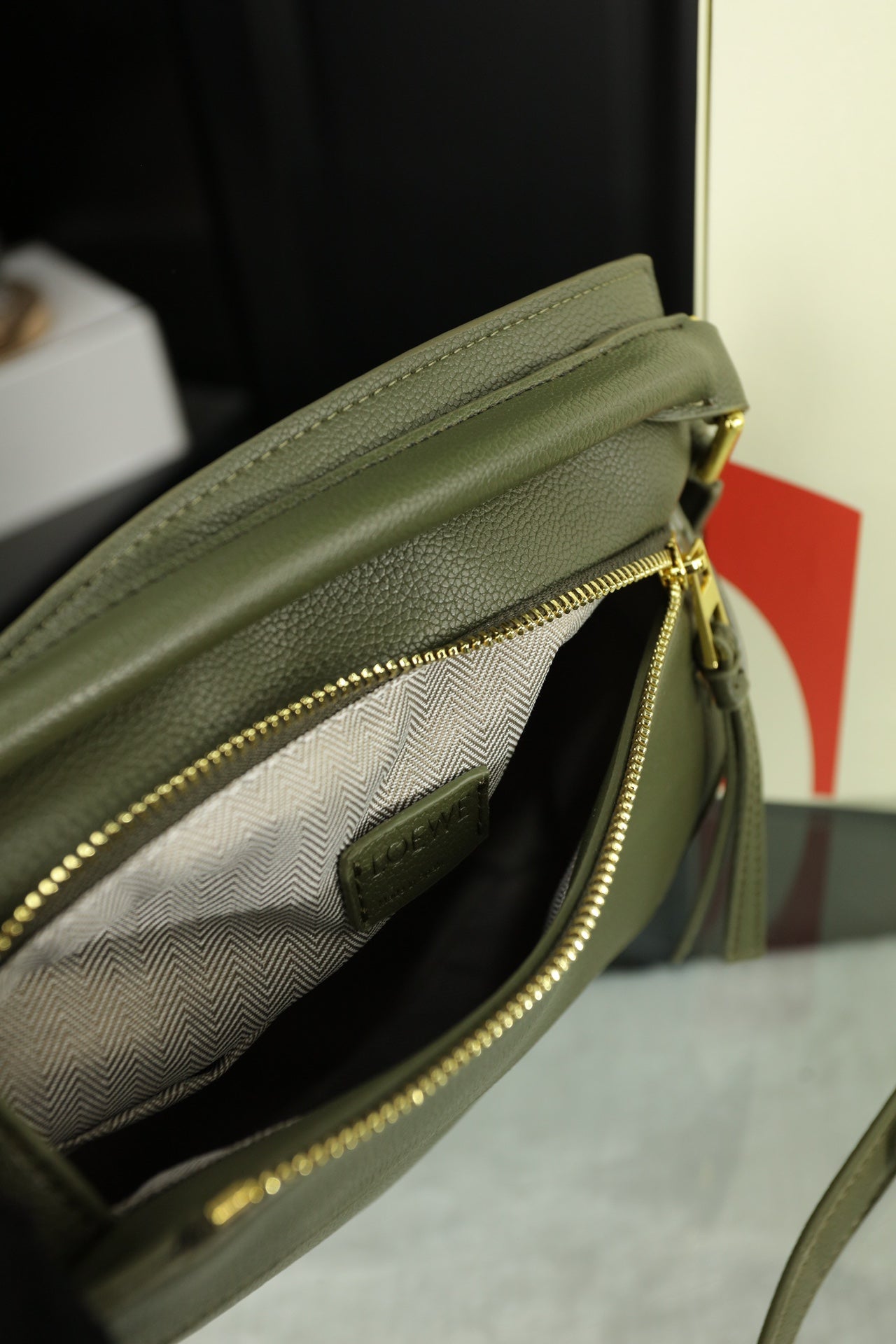 LOE MINI PUZZLE 23 BAG IN DARK OLIVE GREEN CALFSKIN mysite