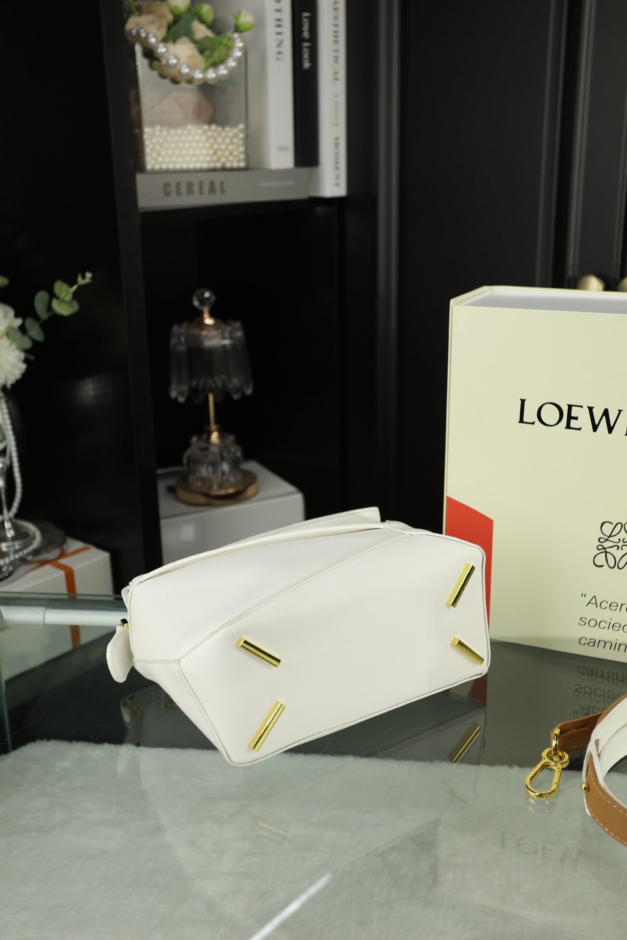 LOE MINI PUZZLE 23 BAG IN WHITE CALFSKIN mysite