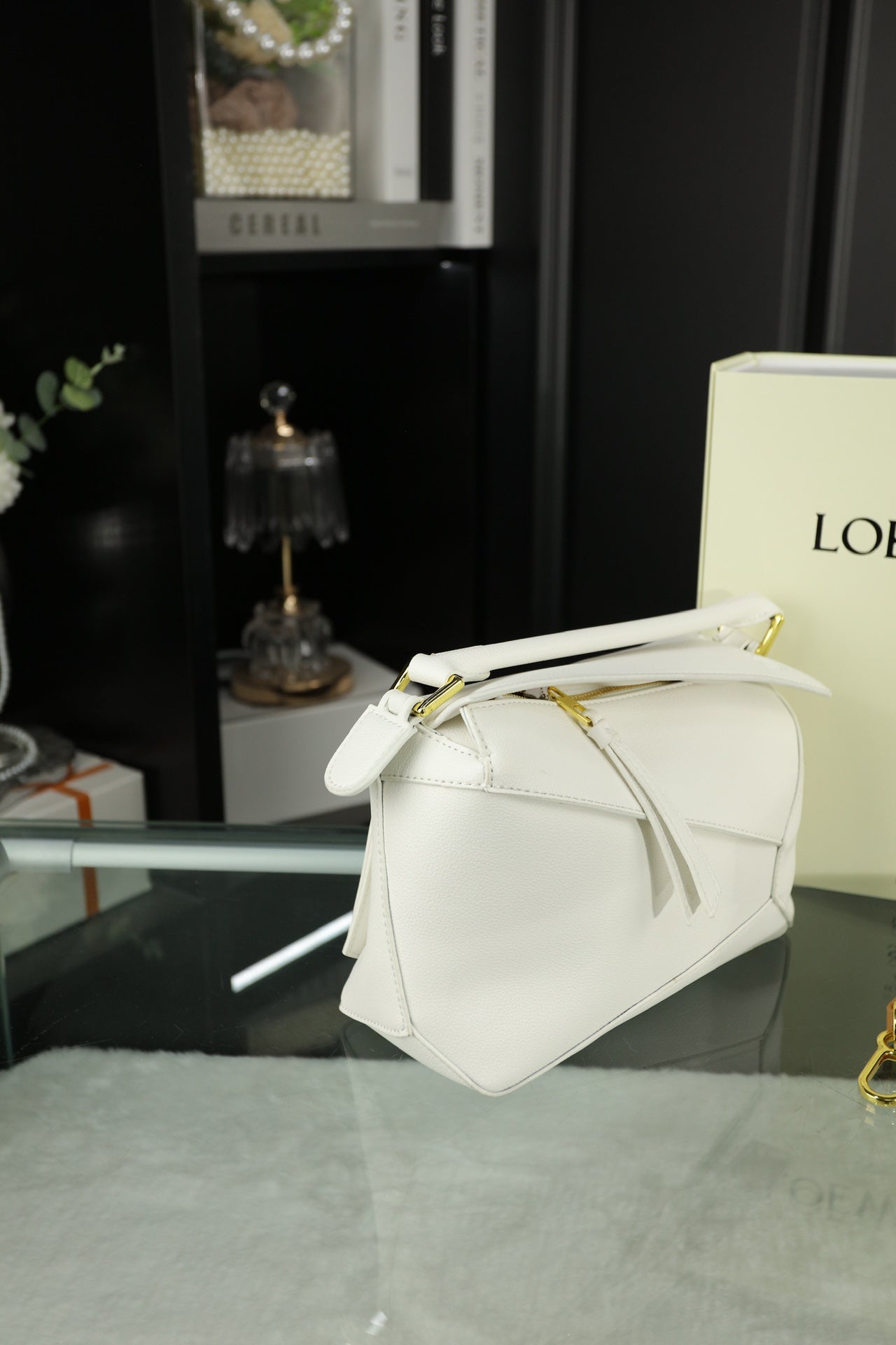 LOE MINI PUZZLE 23 BAG IN WHITE CALFSKIN mysite