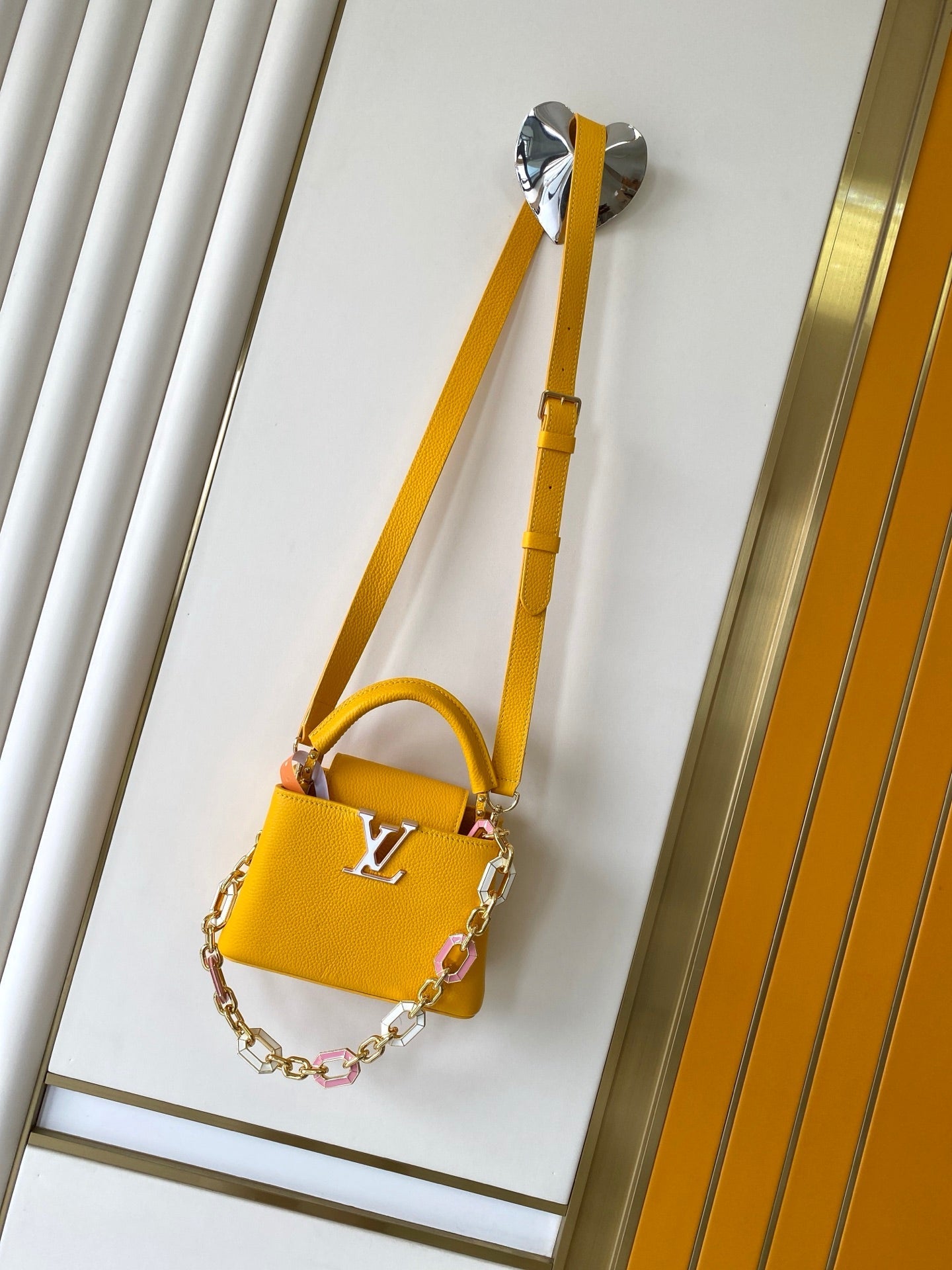 LV M25232 Capucines BB Handbag 21cm Orange Taurillon Cowhide  GHW mysite