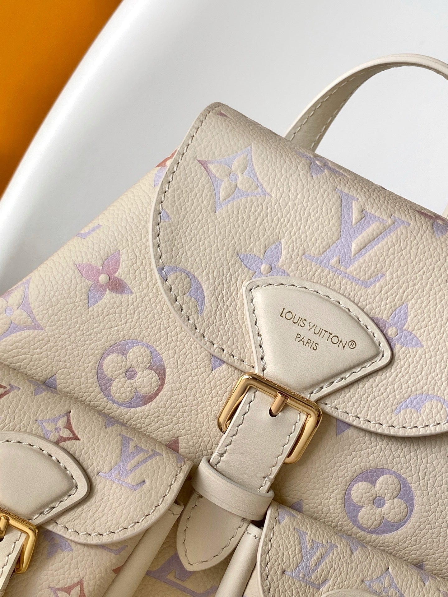 LV M15113 Backpack Monogram Embossed Cowhide Dream Cream GHW mysite
