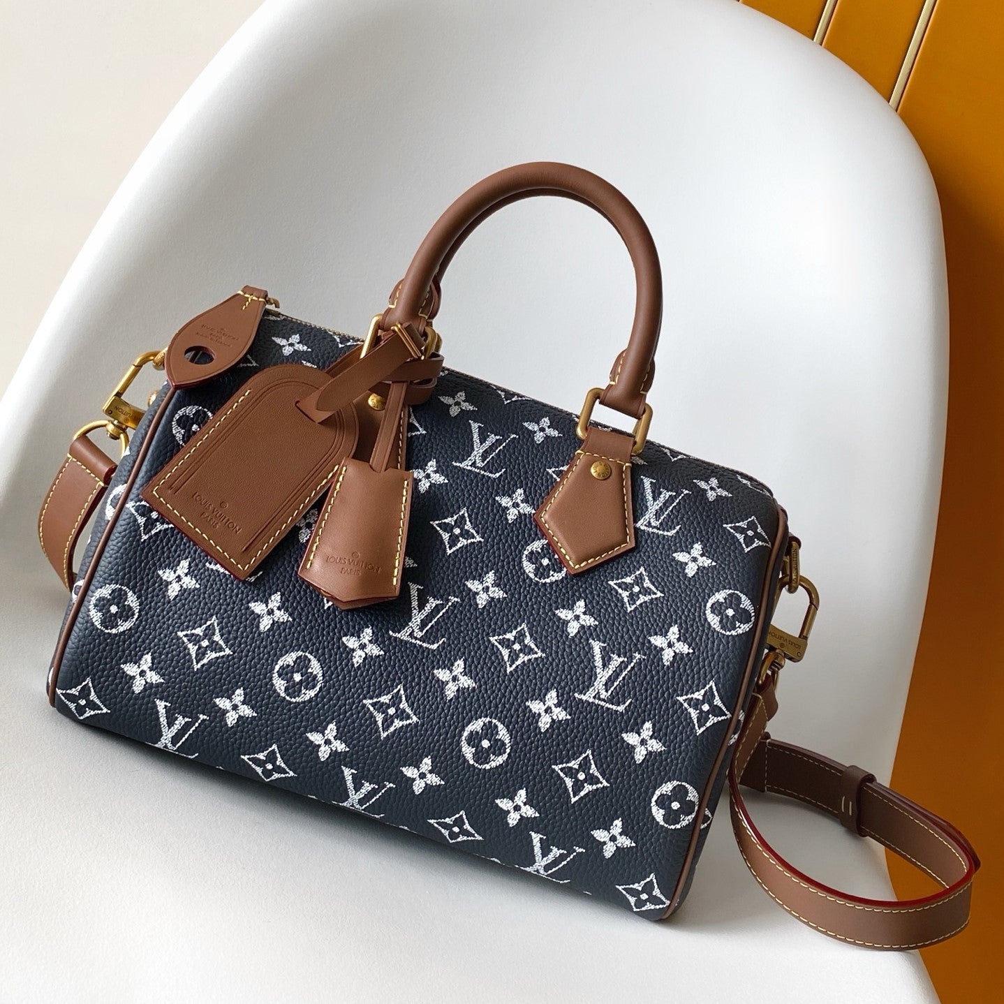 LV Speedy P9 Bandoulière 25cm Monogram Calfskin GHW mysite