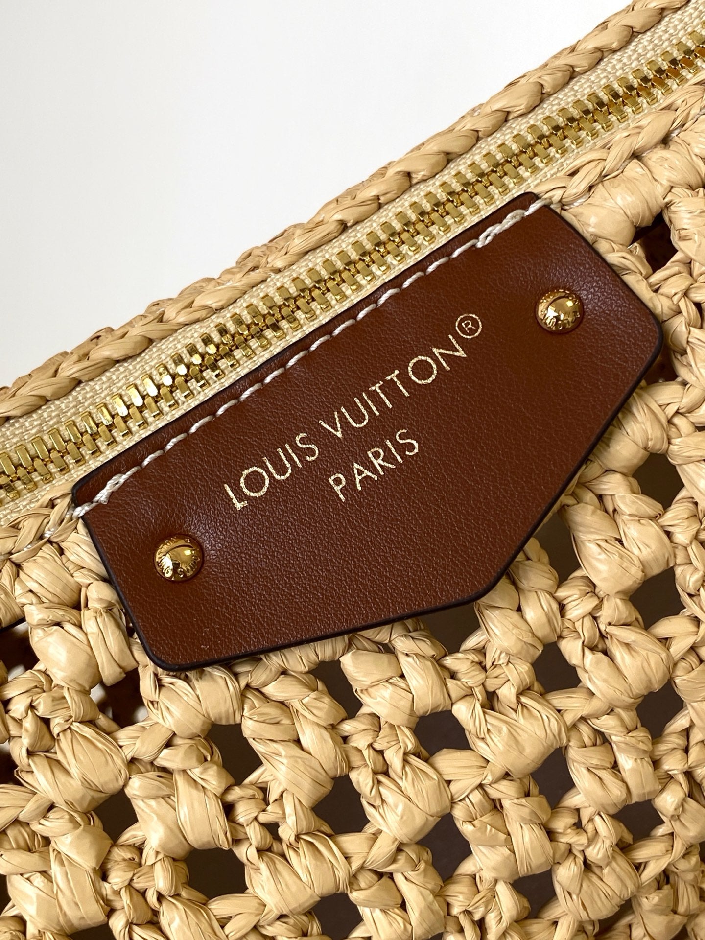 LV Hills Pochette 18.5cm Brown Beige Raffia & Cowhide GHW mysite