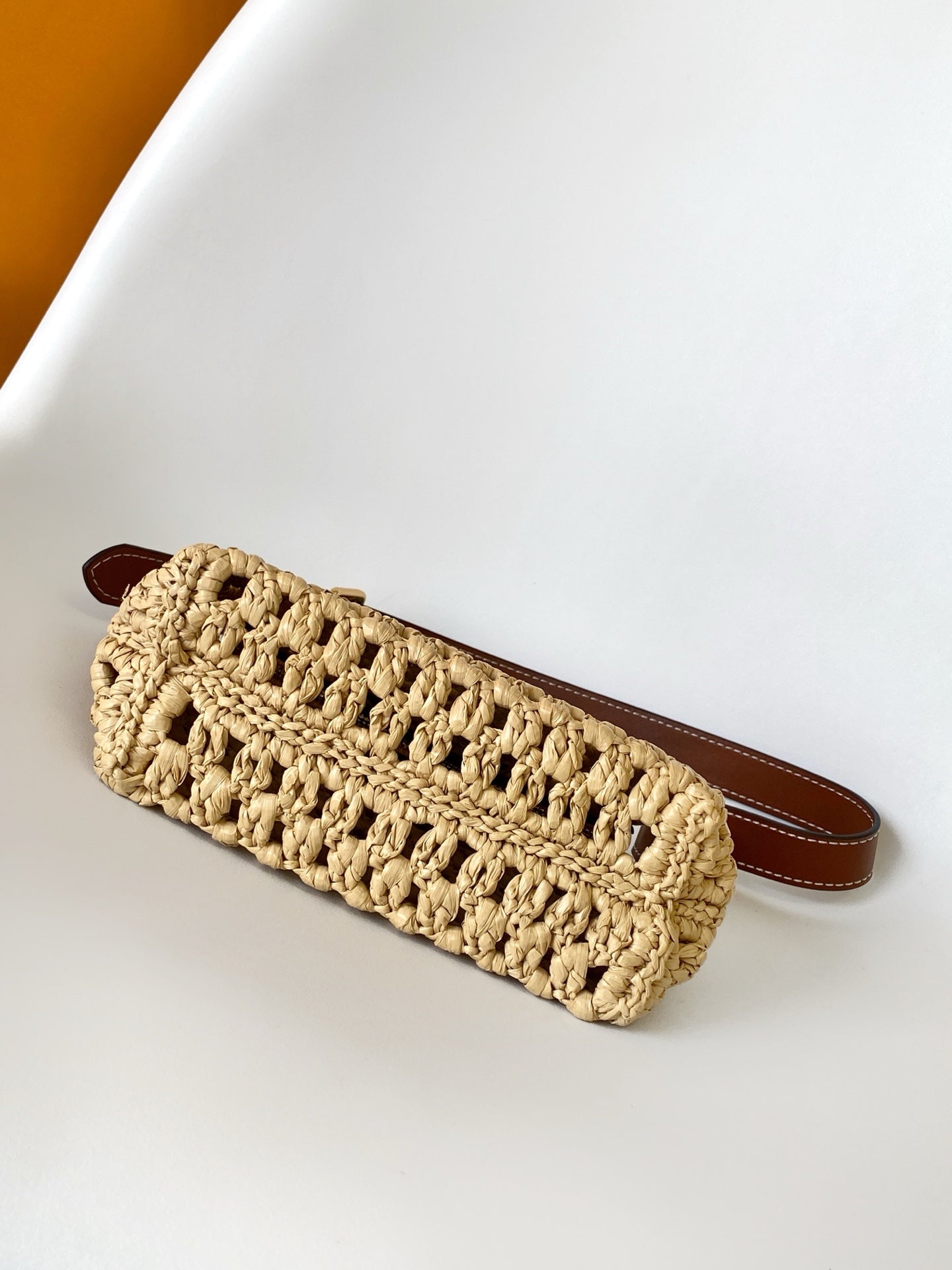 LV Hills Pochette 18.5cm Brown Beige Raffia & Cowhide GHW mysite