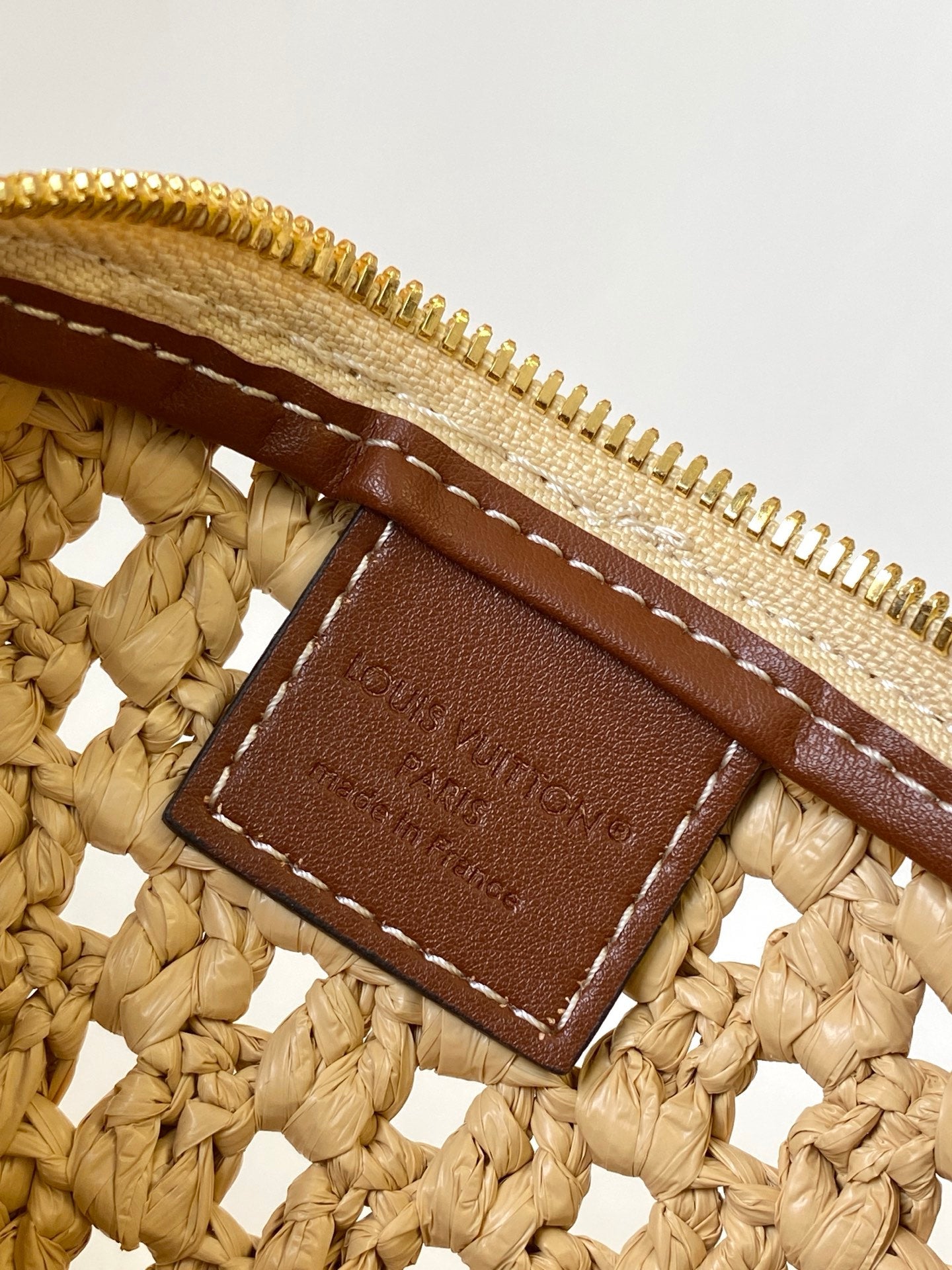 LV Hills Pochette 18.5cm Brown Beige Raffia & Cowhide GHW mysite