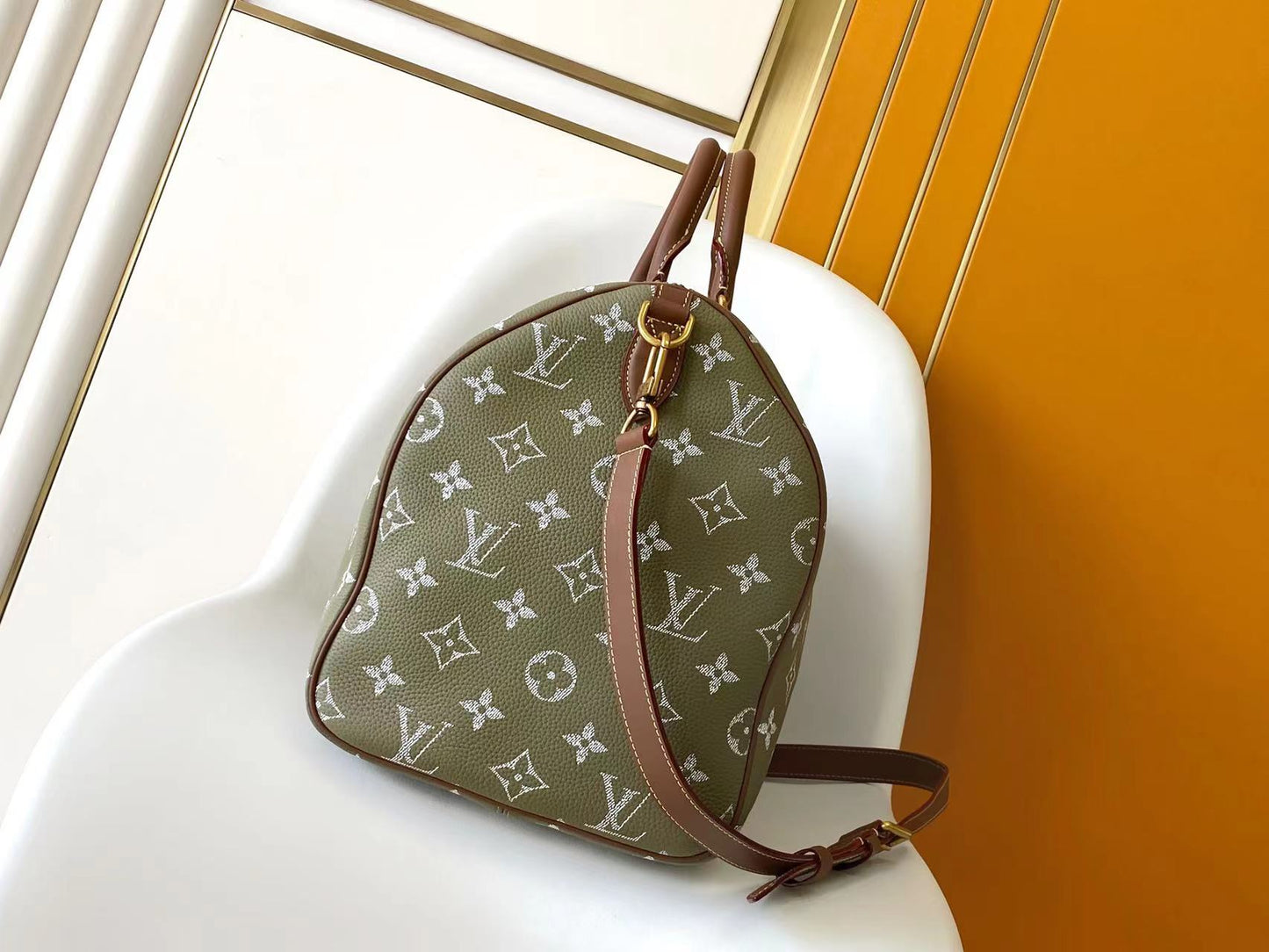 LV Speedy Bandoulière 40cm Green Sancha Monogram Calfskin GHW mysite