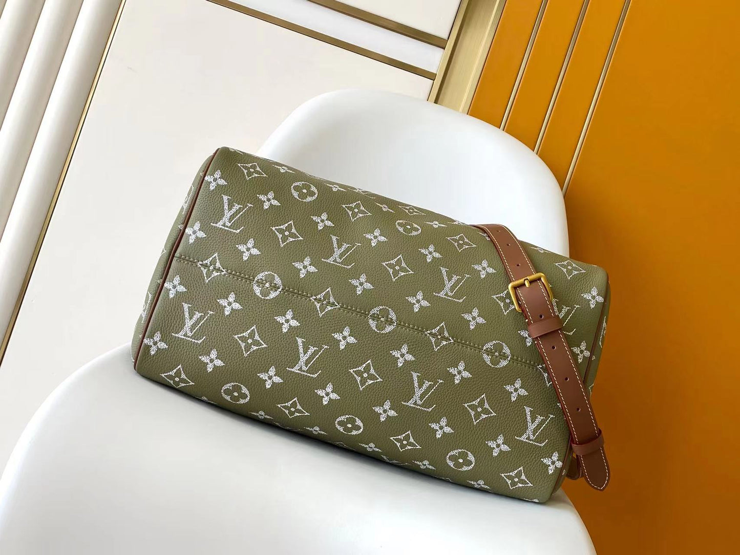 LV Speedy Bandoulière 40cm Green Sancha Monogram Calfskin GHW mysite