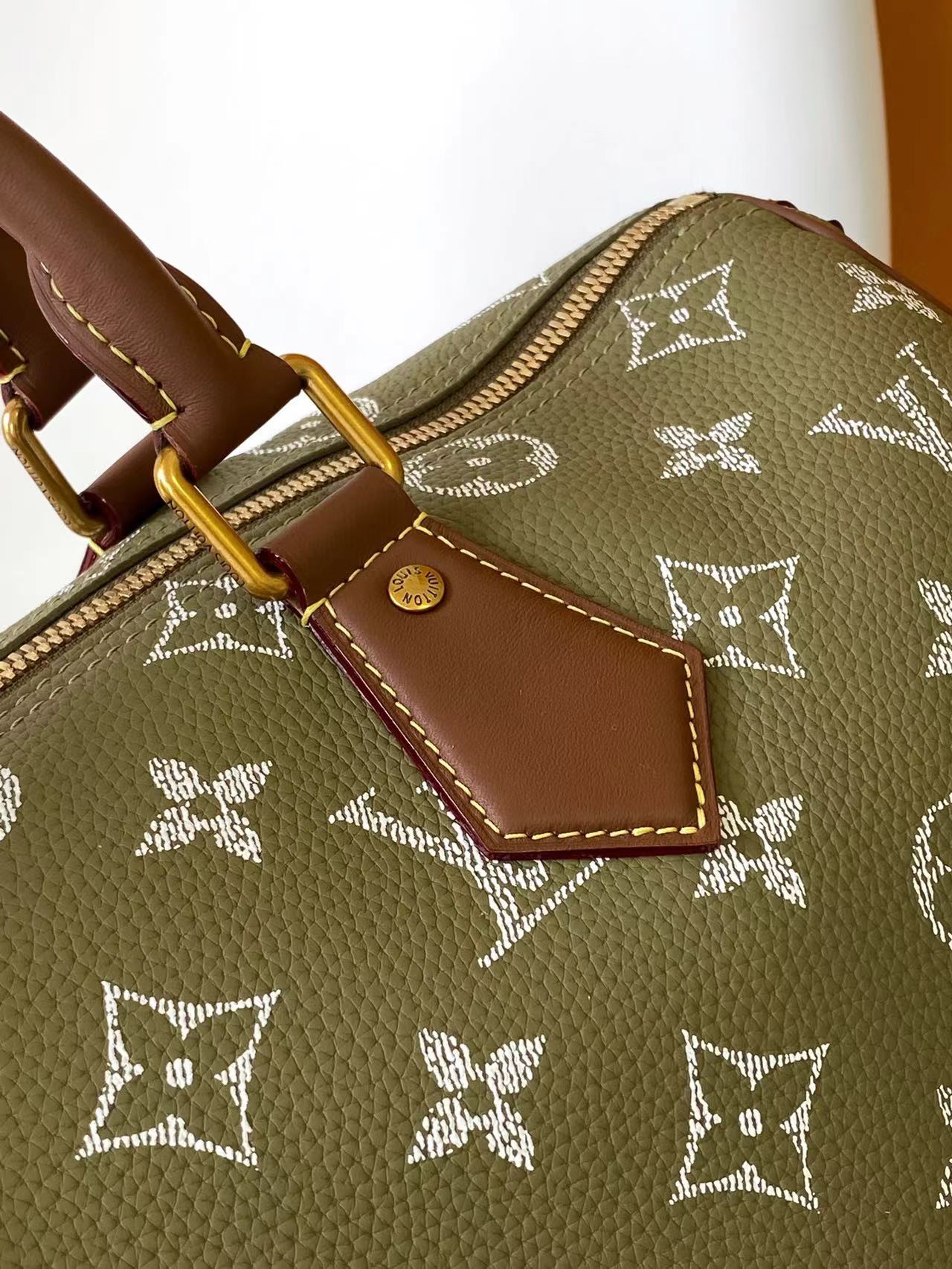 LV Speedy Bandoulière 40cm Green Sancha Monogram Calfskin GHW mysite