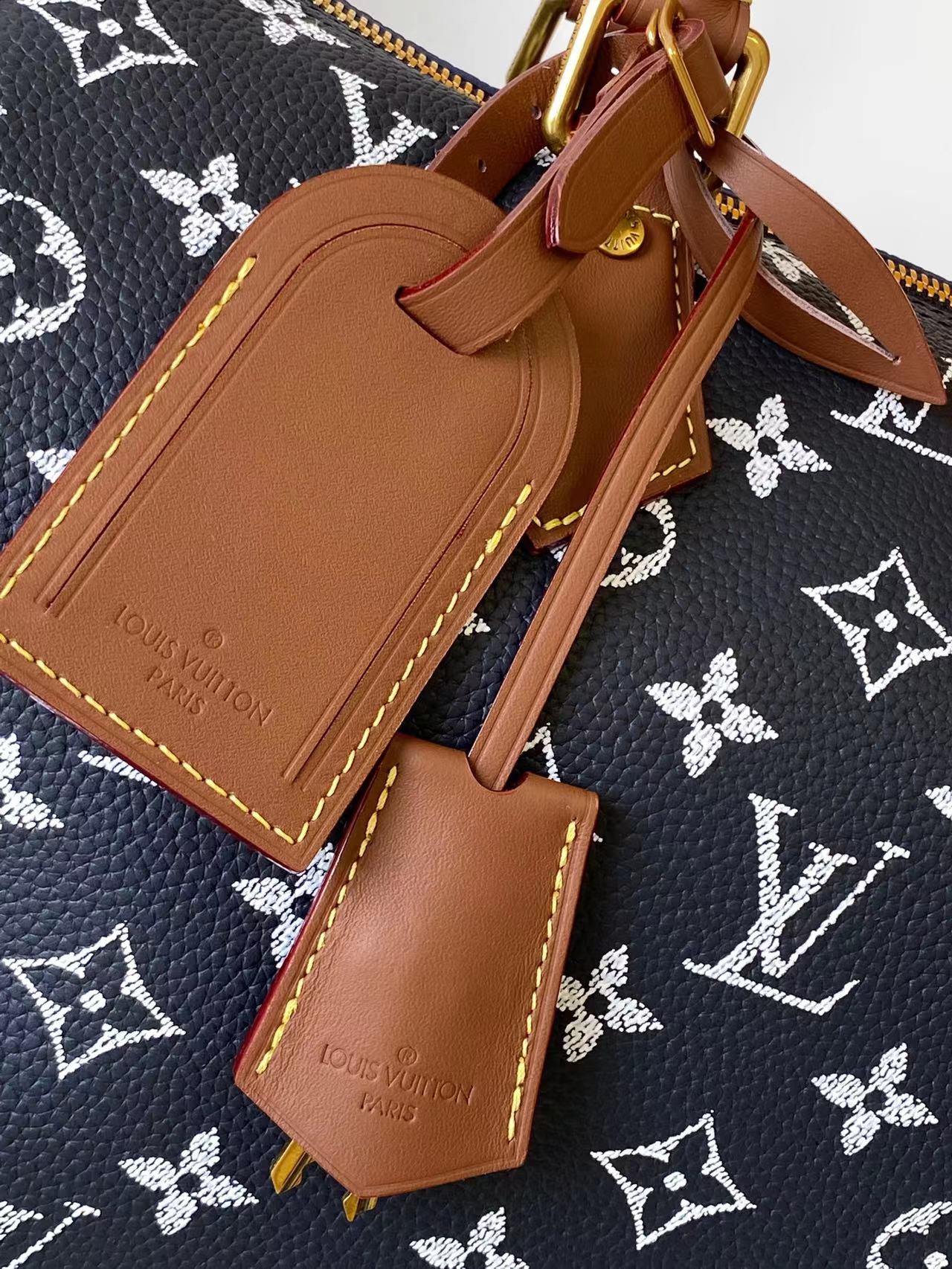 LV Speedy Bandoulière 30cm Indigo Blue Monogram Calfskin GHW mysite