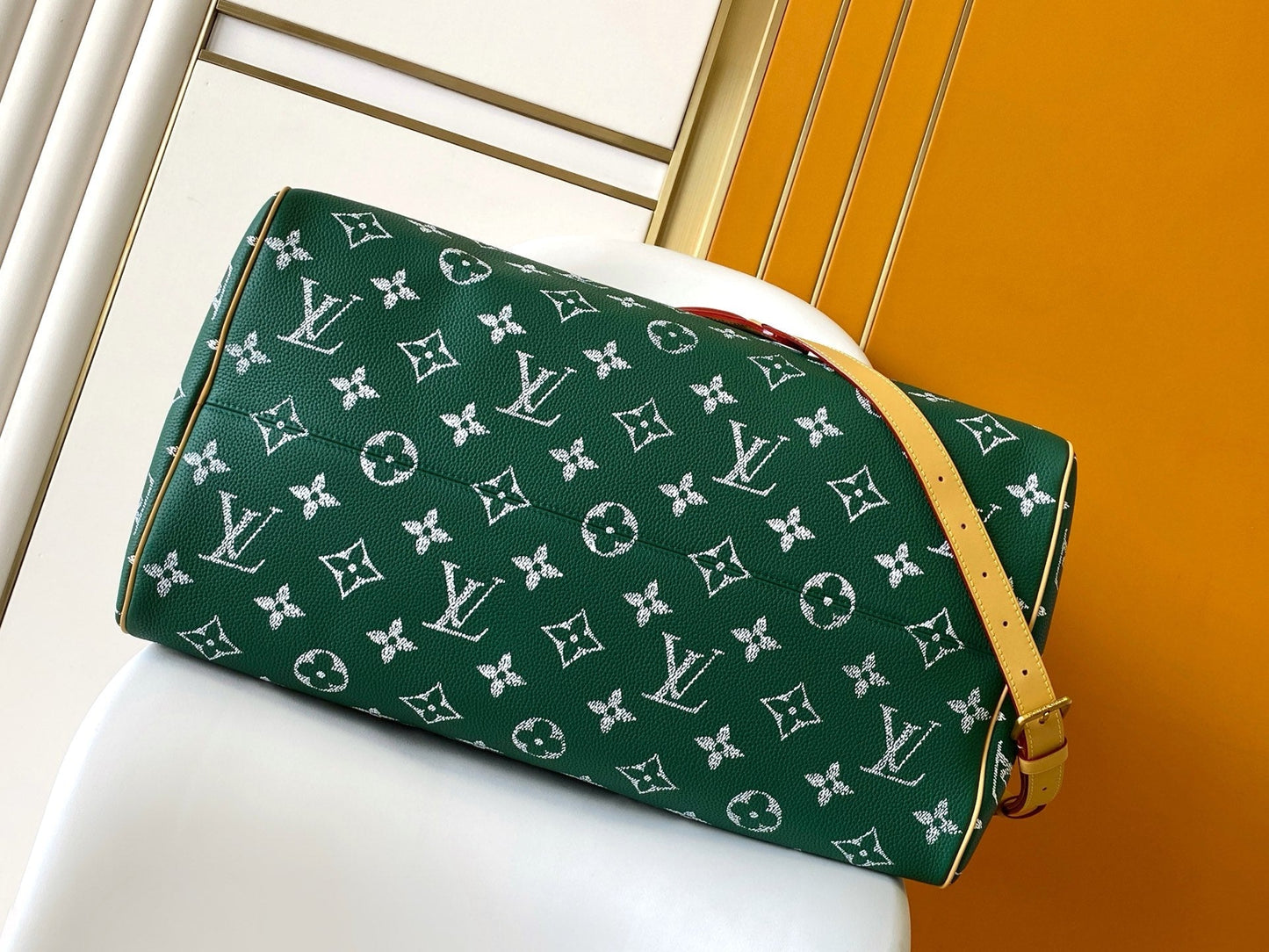 LV Speedy P9 Bandoulière 50 Green Cowhide GHW mysite