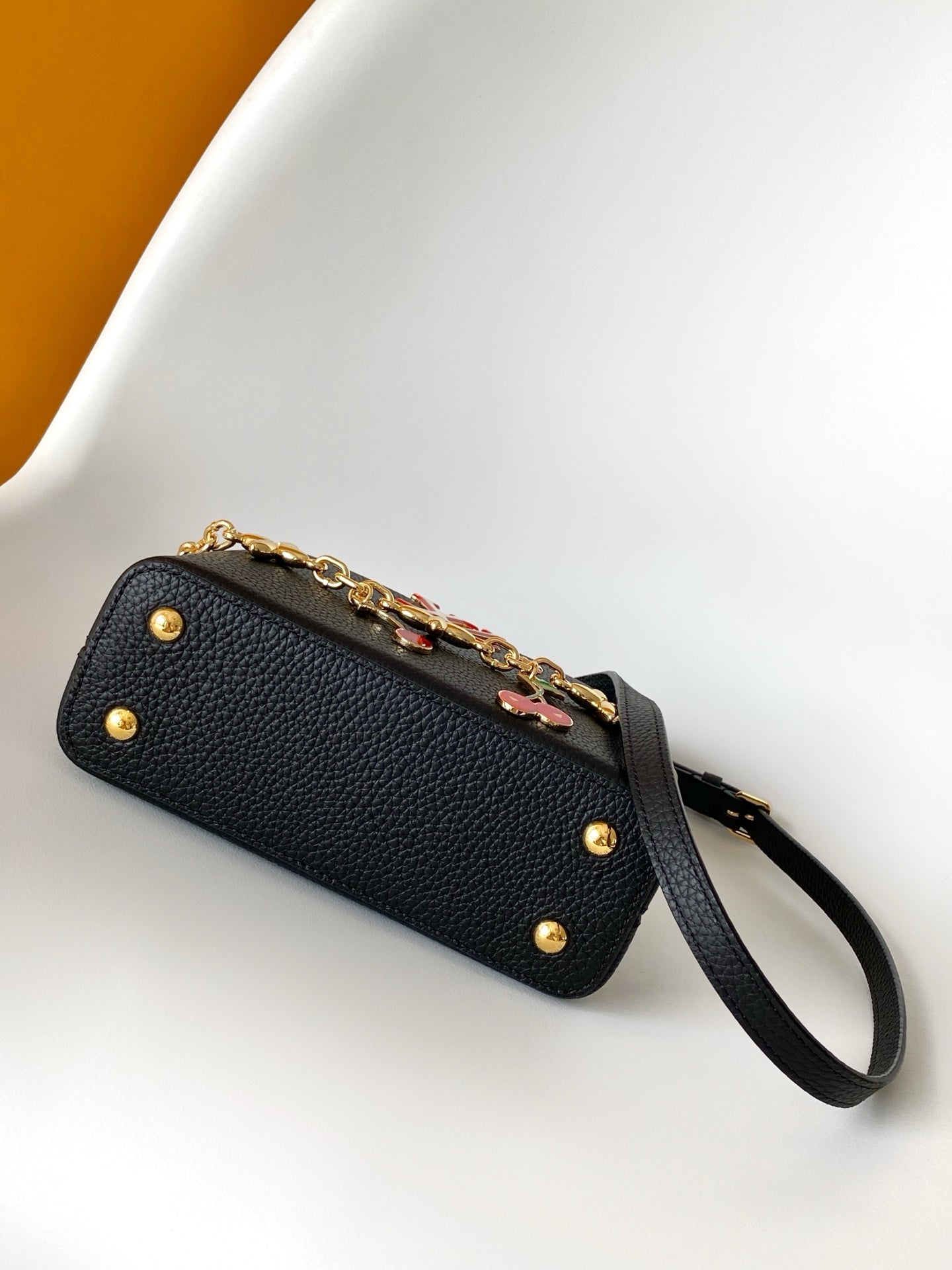 LV x TM Capucines Cheerful Cherry Charms 21 Black Taurillon Leather 268140 mysite