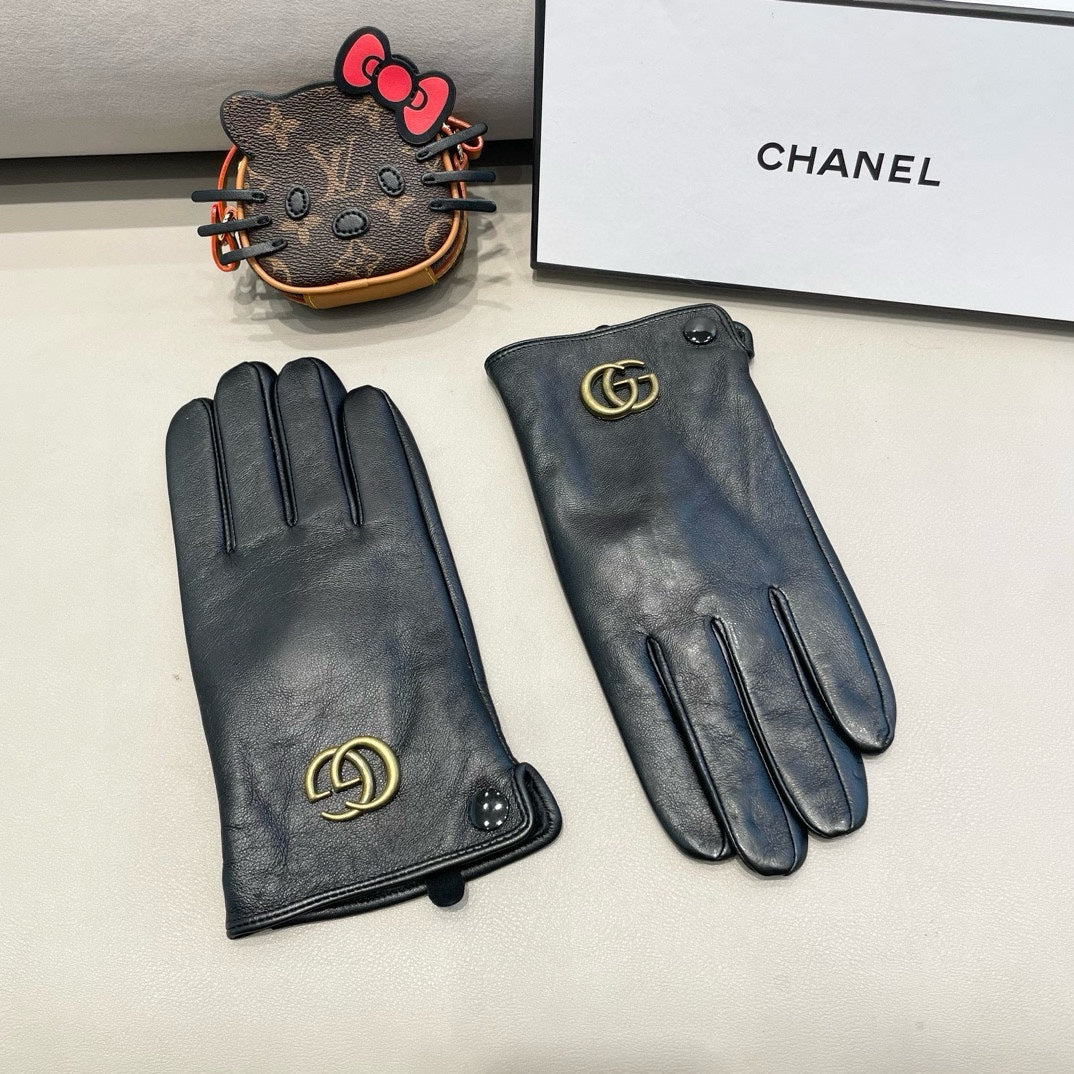 DOUBLE G GLOVES IN BLACK LAMBSKIN 370906 mysite