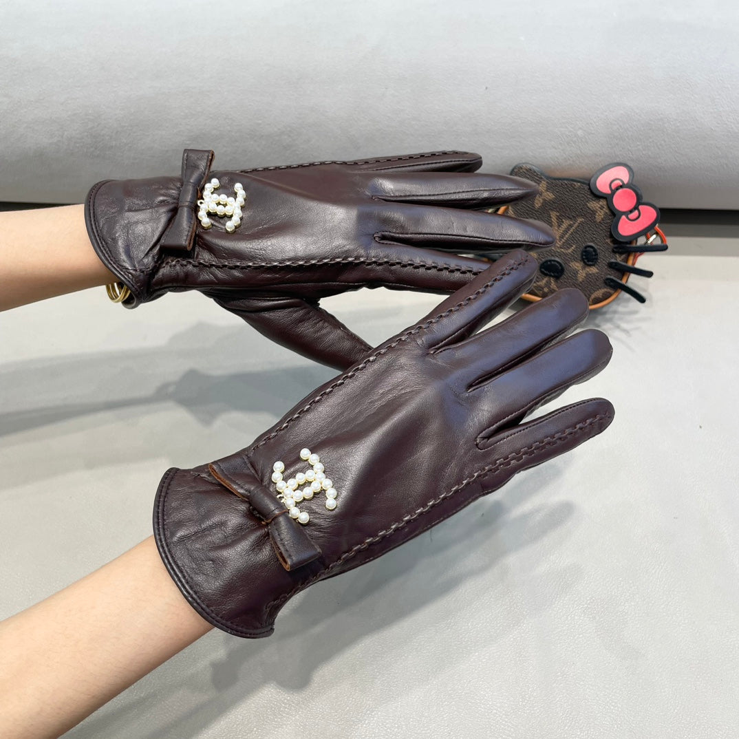GLOVES IN BRUNETTE BROWN LAMBSKIN 415821 mysite
