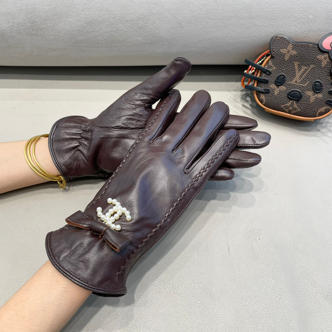 GLOVES IN BRUNETTE BROWN LAMBSKIN 415821 mysite