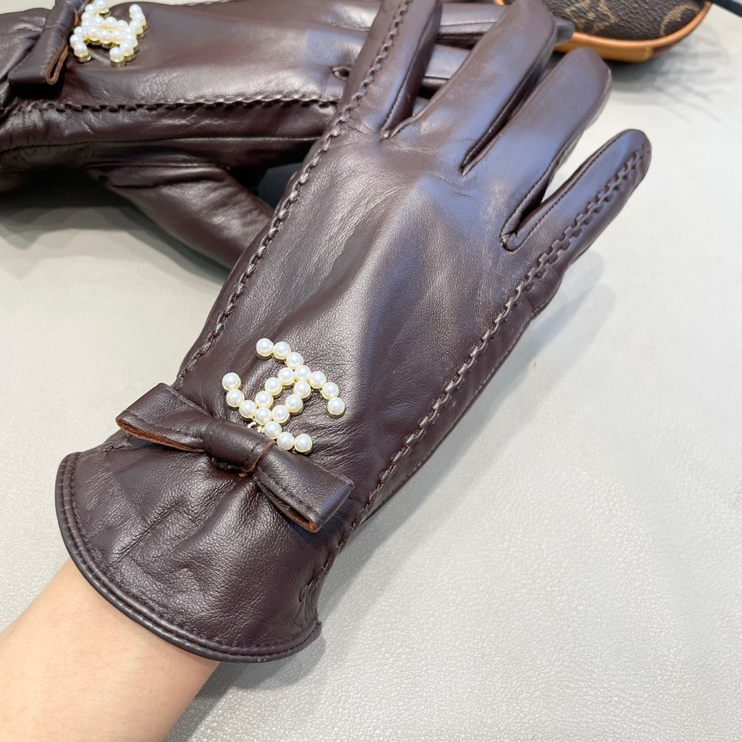 GLOVES IN BRUNETTE BROWN LAMBSKIN 415821 mysite