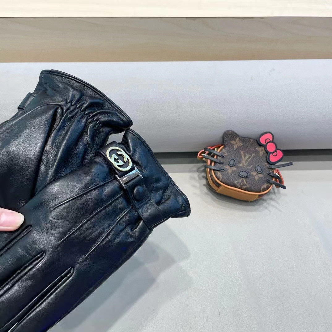 TOUCHSCREEN GLOVES IN BLACK LAMBSKIN 454568 mysite