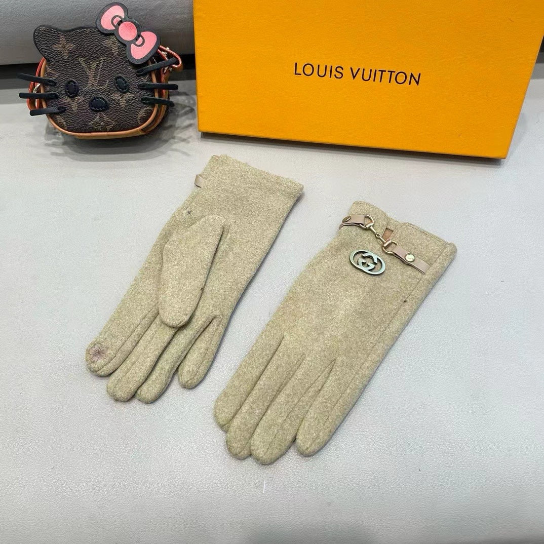 GLOVES IN ECRU BEIGE CASHMERE 460078 mysite