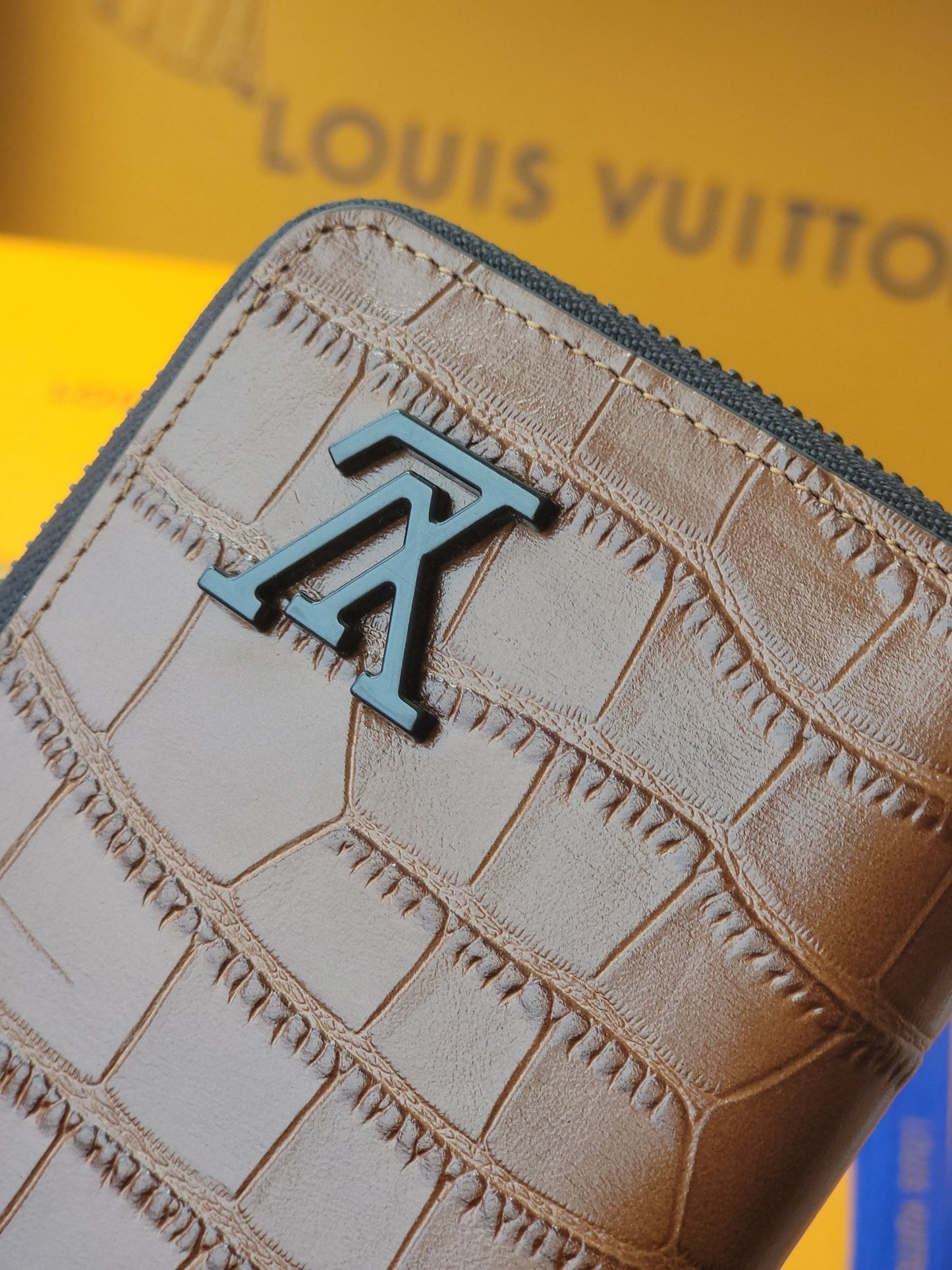 LV M81830Zippy Vertical Wallet  Brown Crocodile Leather (Copy) mysite