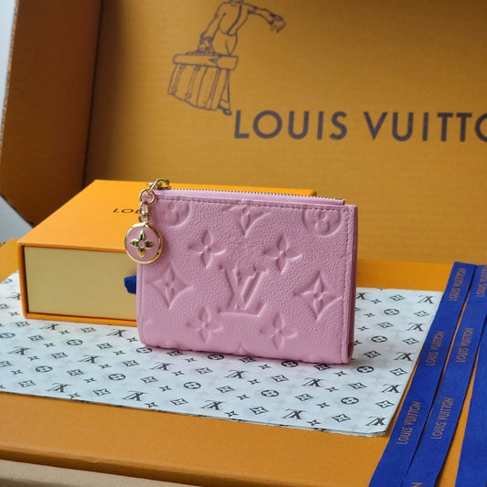 LV M14655Lisa Wallet Pink Monogram Embossed cowhide GHW mysite