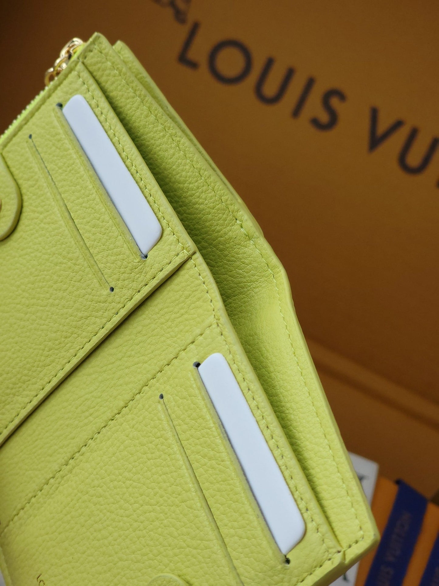 LV M14655 Lisa Wallet Light Green Monogram Embossed cowhide GHW mysite