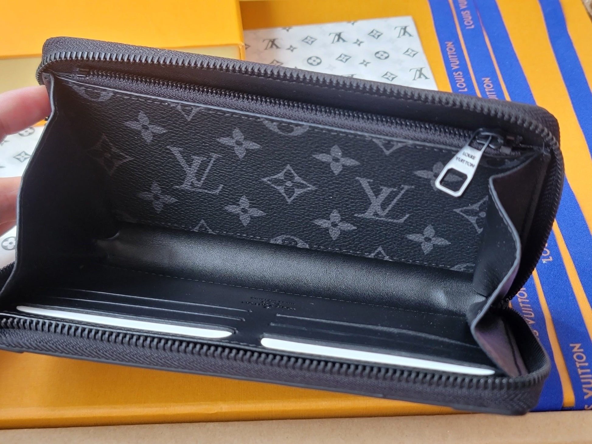 LV Trunk Zippy Wallet Black Monogram Eclipse Canvas mysite