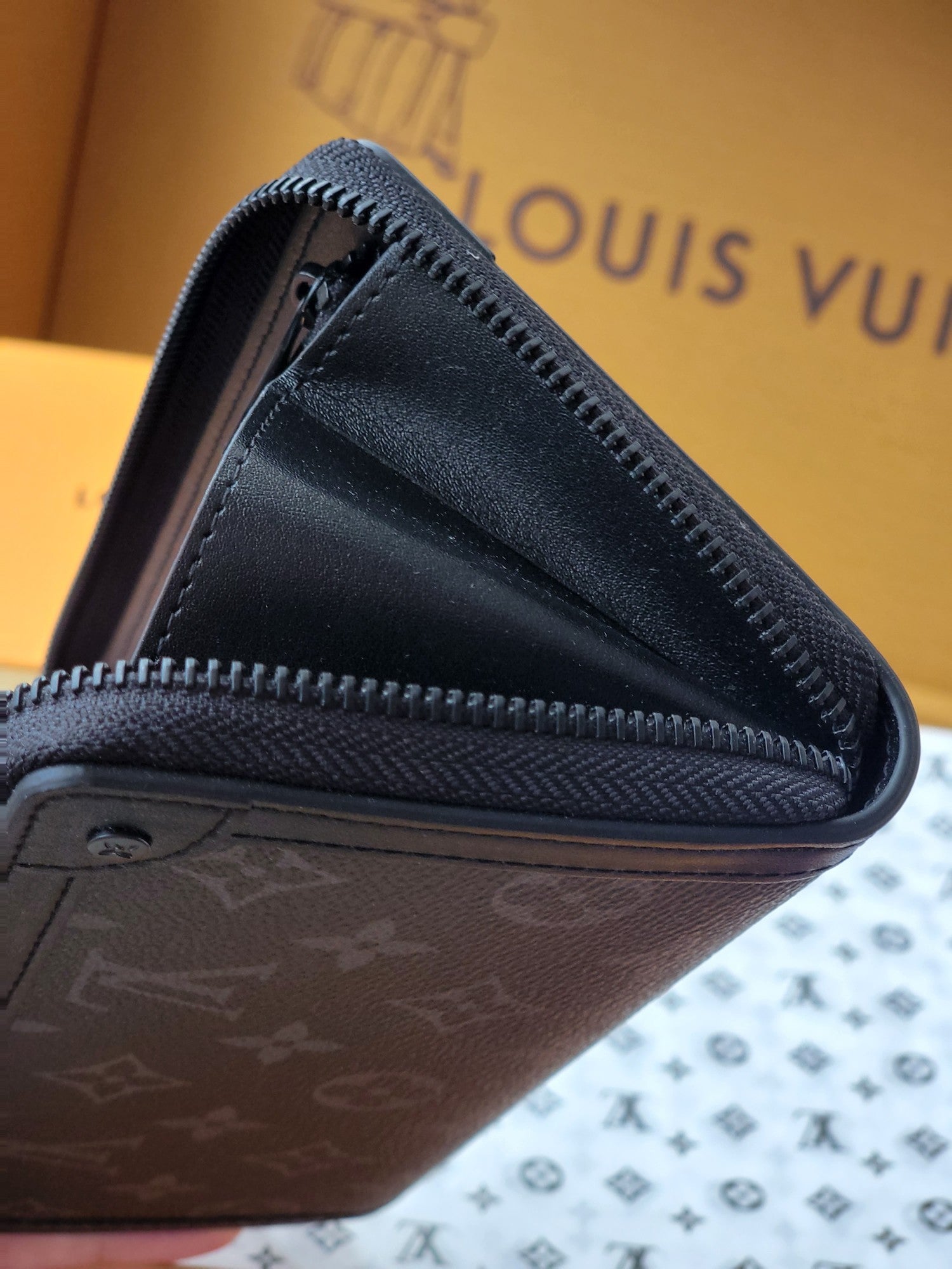 LV Trunk Zippy Wallet Black Monogram Eclipse Canvas mysite