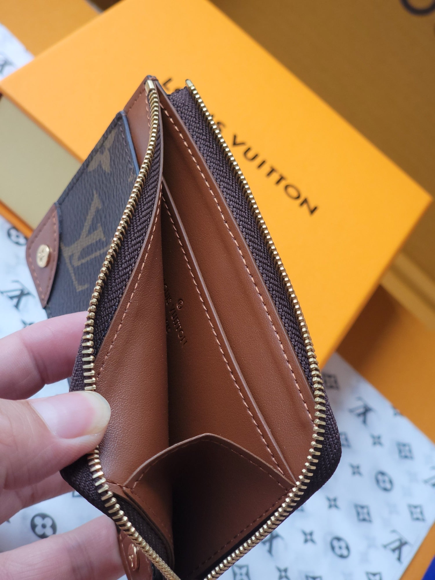 LV Card Holder Trunk Brown Monogram Canvas & Cowhide mysite