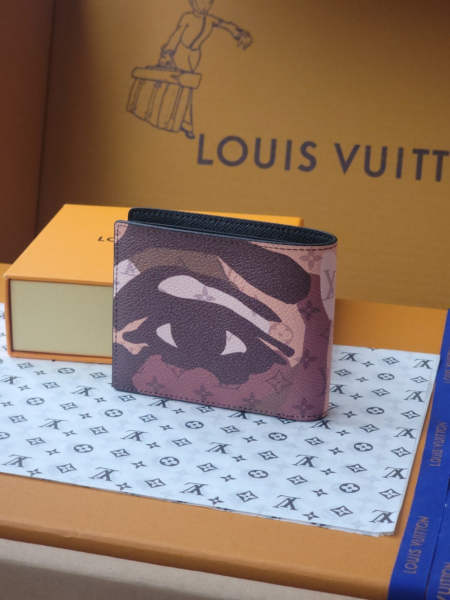 LV M82573 Faces Multiple wallet Brown Monogram Canvas & Cowhide mysite
